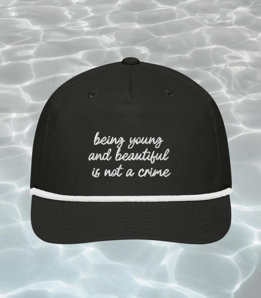 Young & beautiful Meredith Blake Sporty Golf Rope Embroidered Baseball Hat * Parent Trap Chessy Hallie Annie * Movie Lover Bachelorette Gift