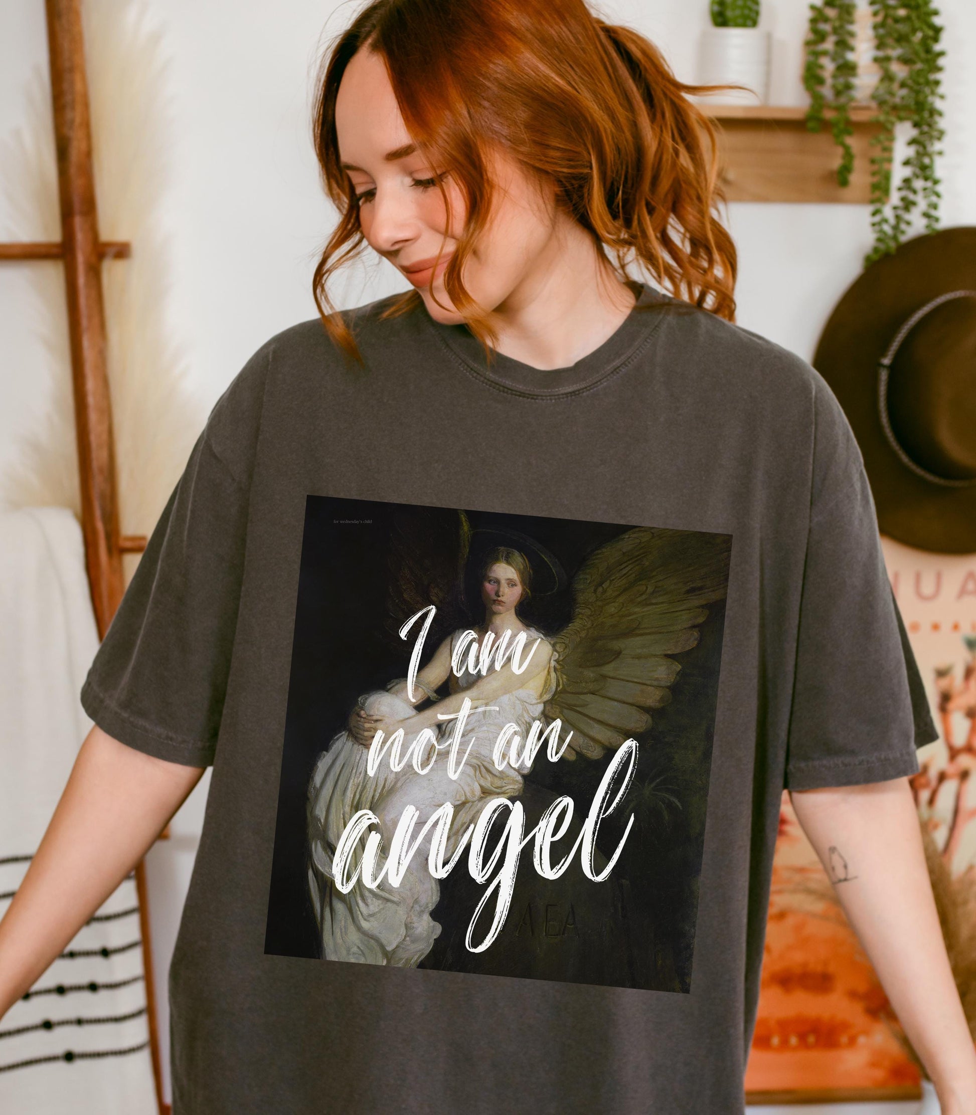 Jane Eyre Charlotte Bronte I Am Not An Angel Altered Art Comfort Colors Tee * Gothic Literature Bookish Merch I Am No Bird Literary Girl