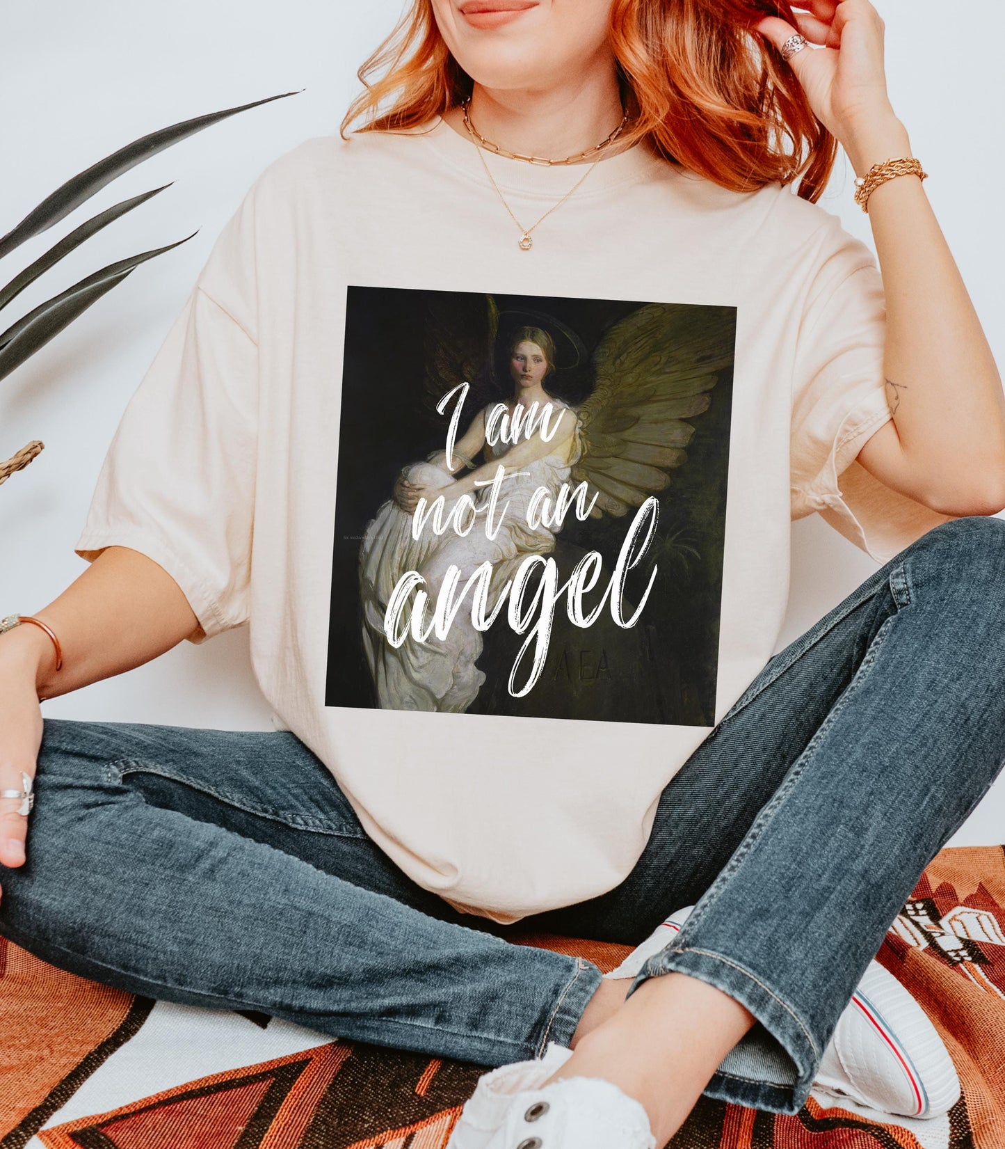 Jane Eyre Charlotte Bronte I Am Not An Angel Altered Art Comfort Colors Tee * Gothic Literature Bookish Merch I Am No Bird Literary Girl