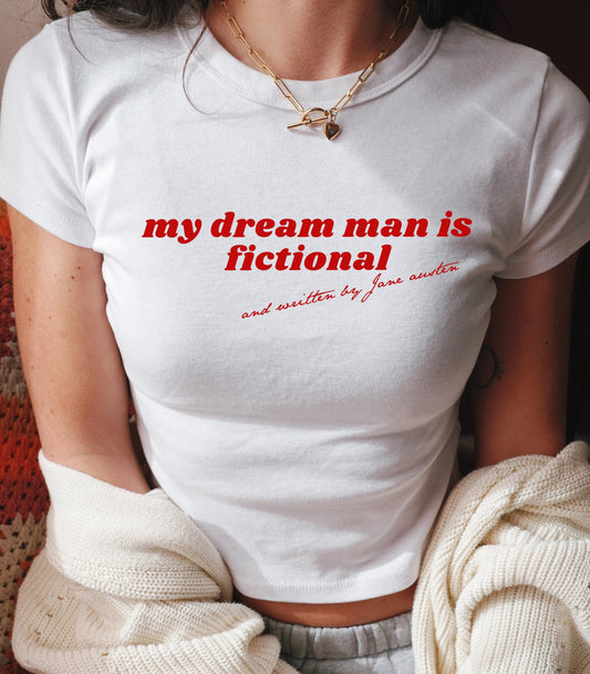 Pride & Prejudice Dream Man Coquette y2k Baby Tee * 20th Anniversary Mr Darcy Pemberley Written By Women Jane Austen Movie Book Lover Gift