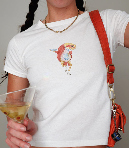 Dapper Frog Beatrix Potter Y2K Cotton Baby Tee * 90s Nostalgia Whimsical Vintage Coquette Fairycore Cottagecore Spring Academia MILF Toad