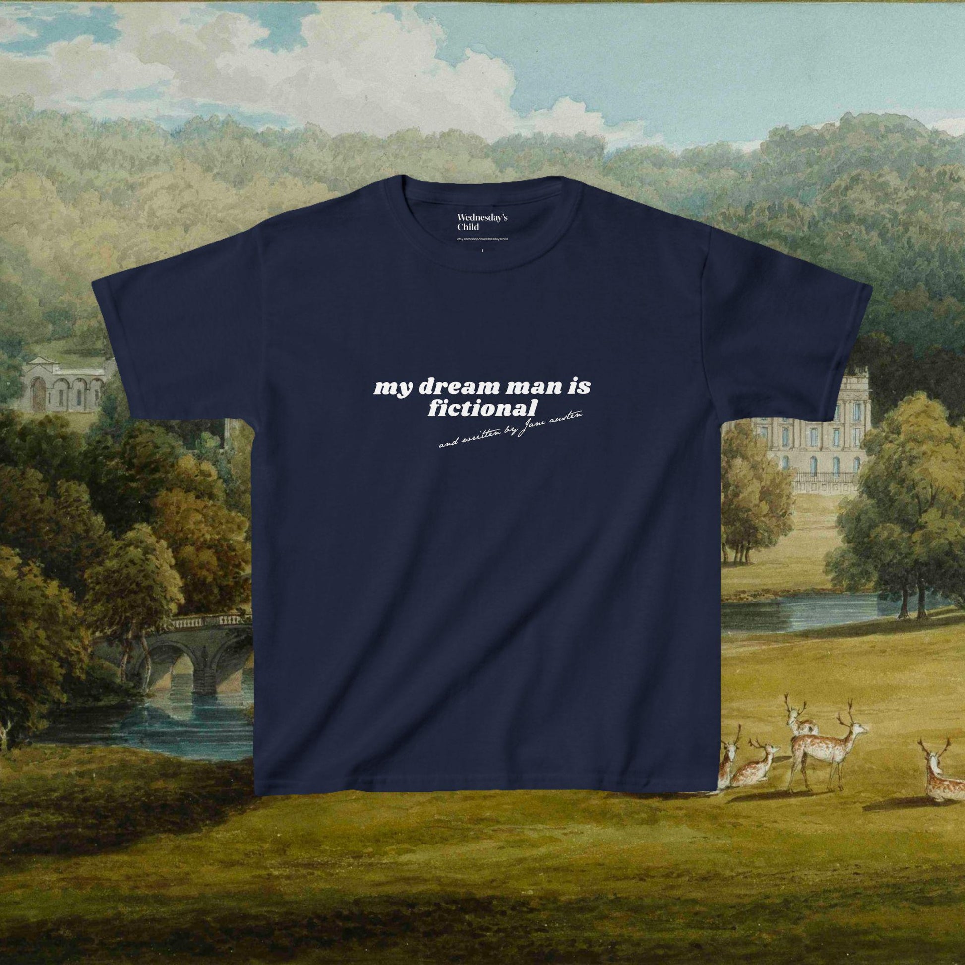 Pride & Prejudice Dream Man Coquette y2k Baby Tee * 20th Anniversary Mr Darcy Pemberley Written By Women Jane Austen Movie Book Lover Gift