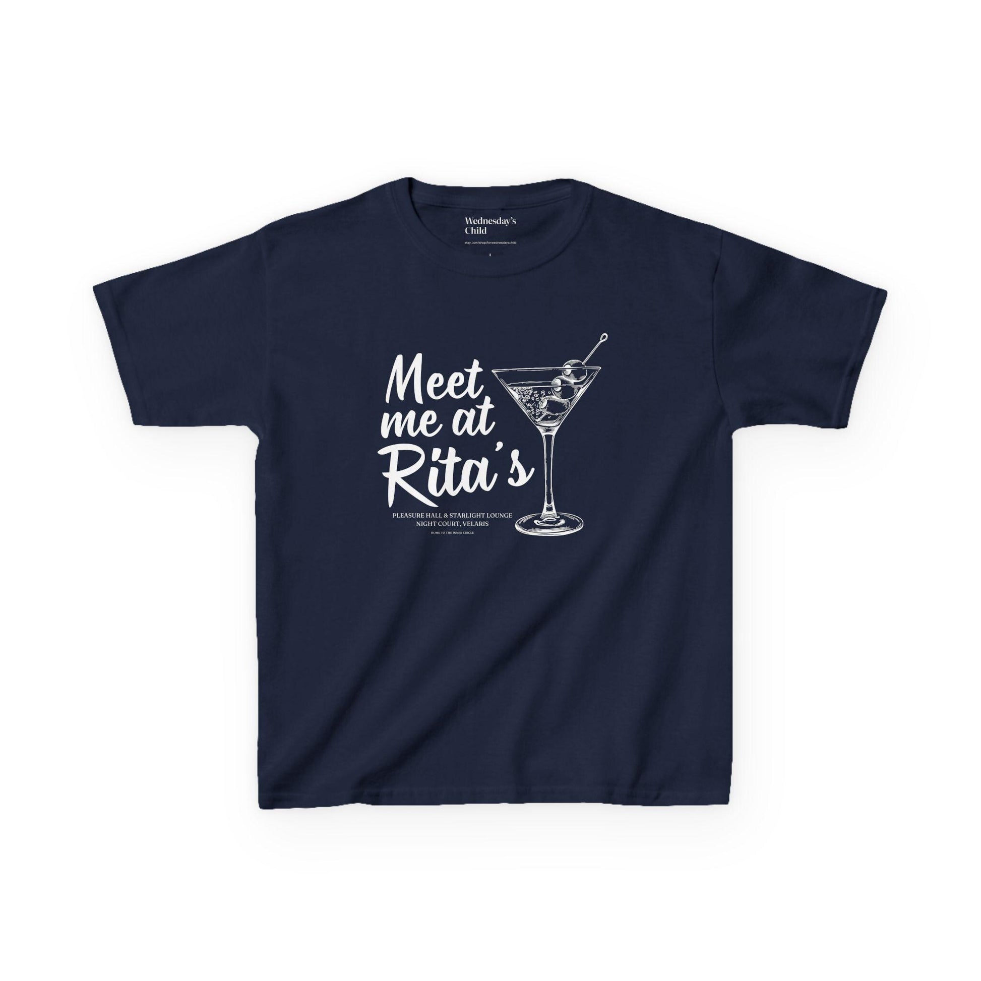 Meet me at Rita's Baby Tee * Starlight Lounge Velaris Night Court ACOTAR SJM Merch Fandom Reader Bookish Gift Feyre Rhysand Nesta romantasy