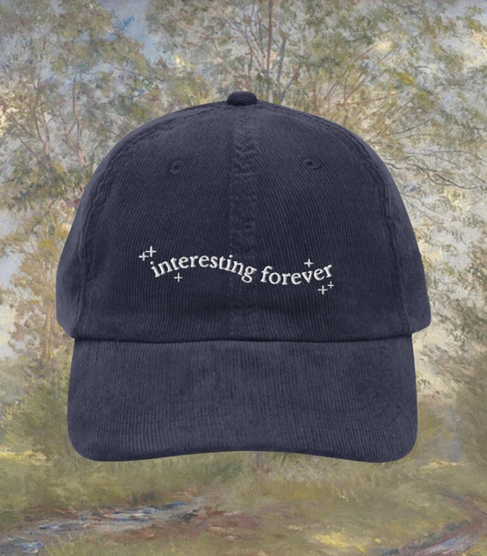 Little Women Interesting Forever Embroidered Corduroy Dad Hat * Orchard House March Sisters It's No Use Jo Meg Beth Amy Laurie Booktok Gift