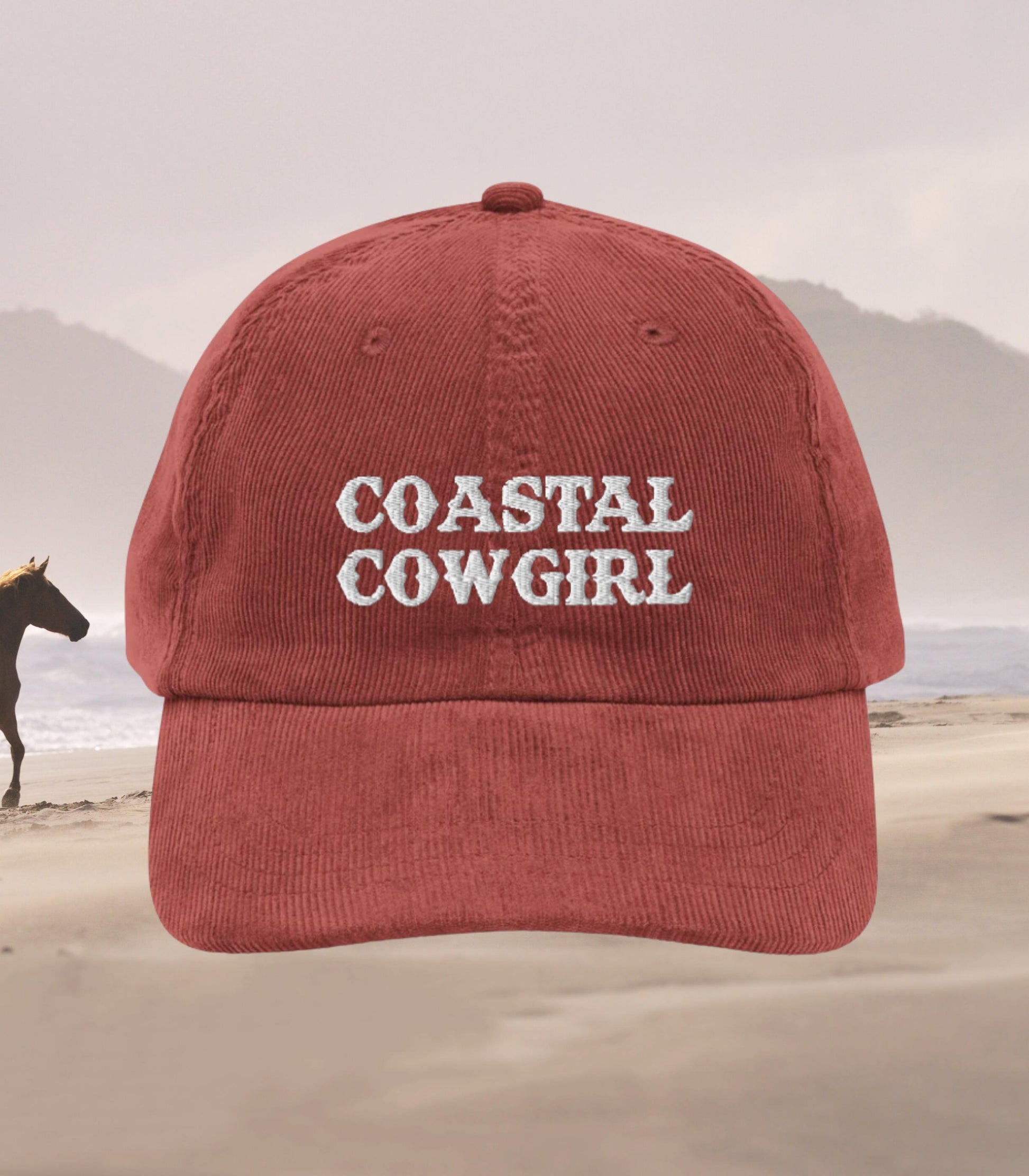 Coastal Cowgirl Embroidered Corduroy Dad Hat * Most Wanted Tyrant Western Romance Era Saddle Up Hootin Leads to Hollerin Trucker Cap