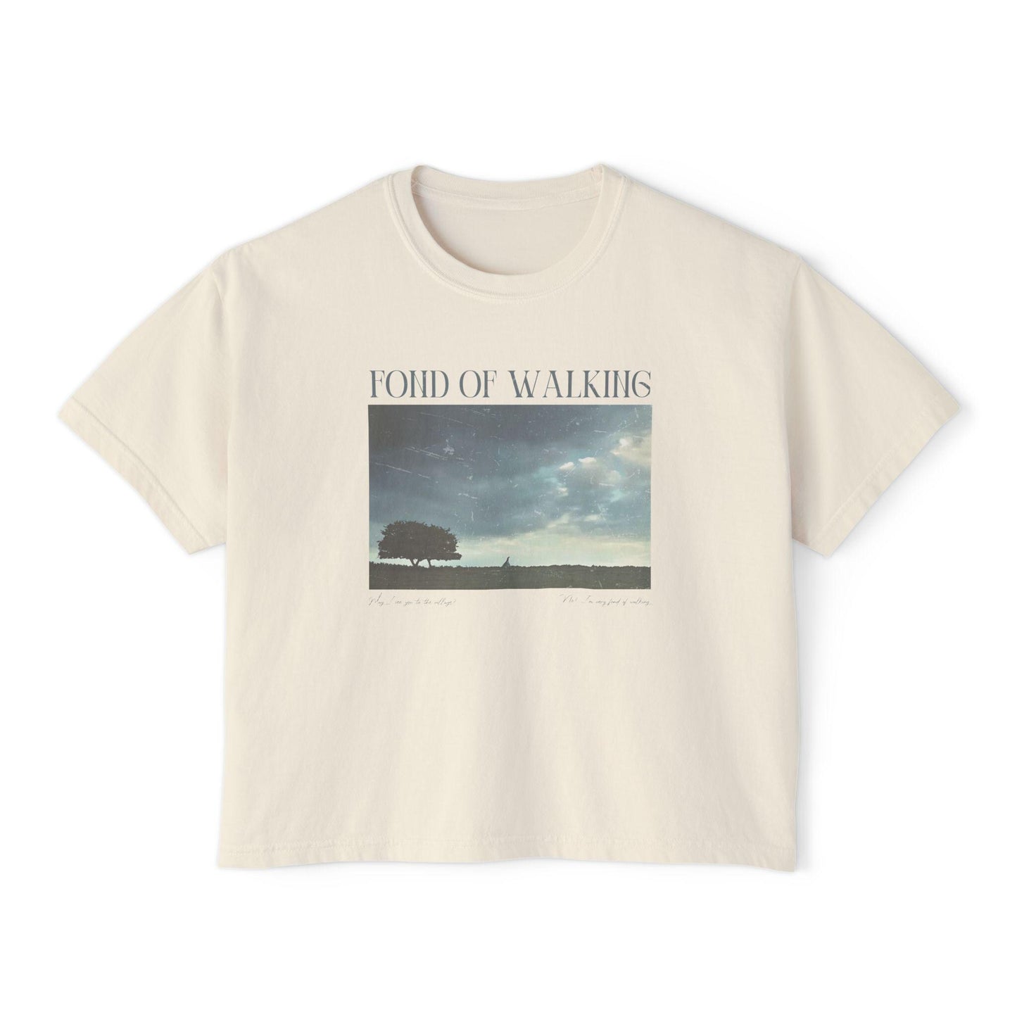 Pride & Prejudice Very Fond of Walking 20th anniversary Comfort Colors Crop * Darcy Pemberley Netherfield Walking Club Jane Austen Bookish