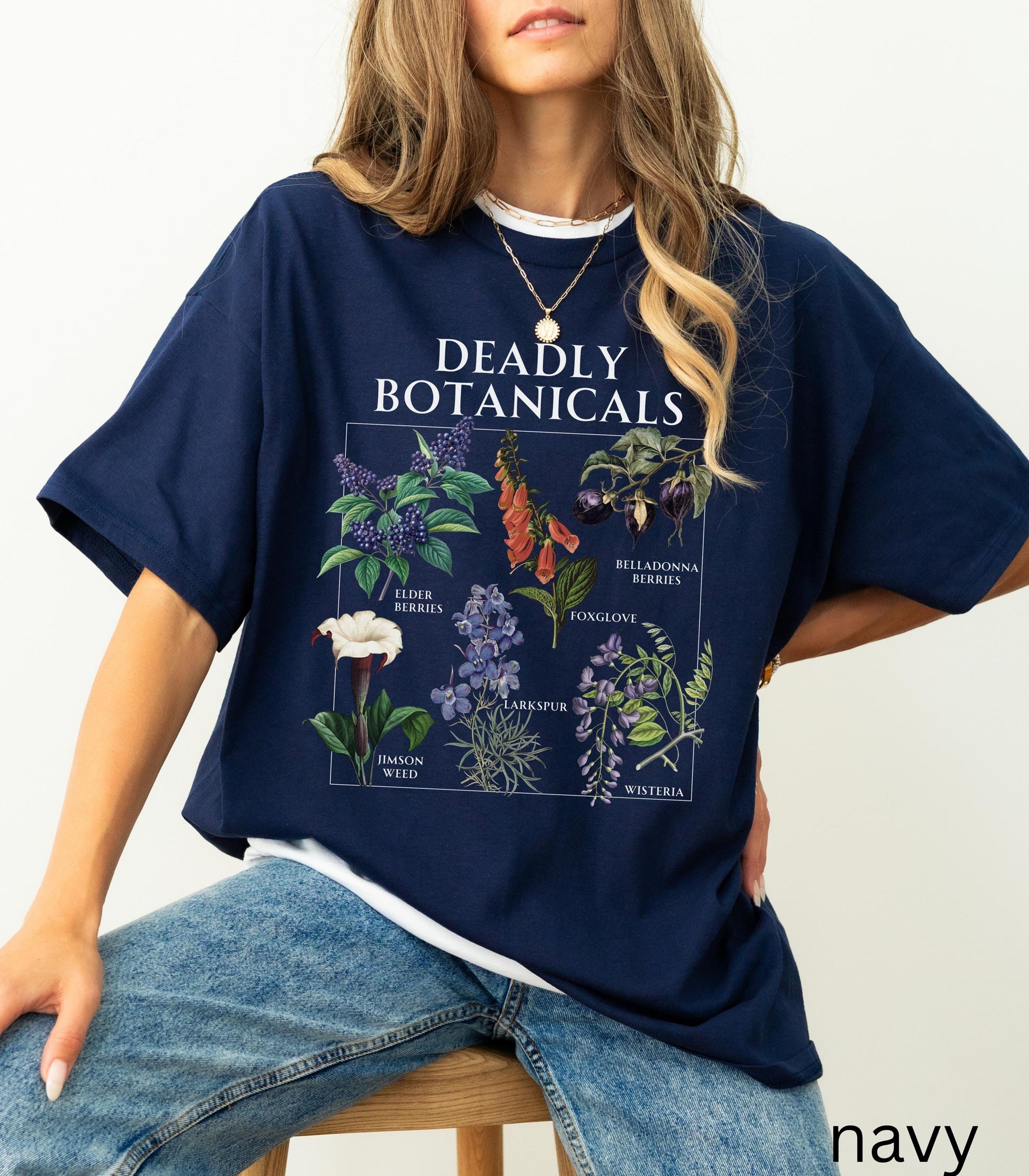 Deadly Botanicals Herbology Tee Shirt Halloween Belladonna Aqua Tofana Poison Garden Salem Spooky Season Witchy Feminist Womens Rights