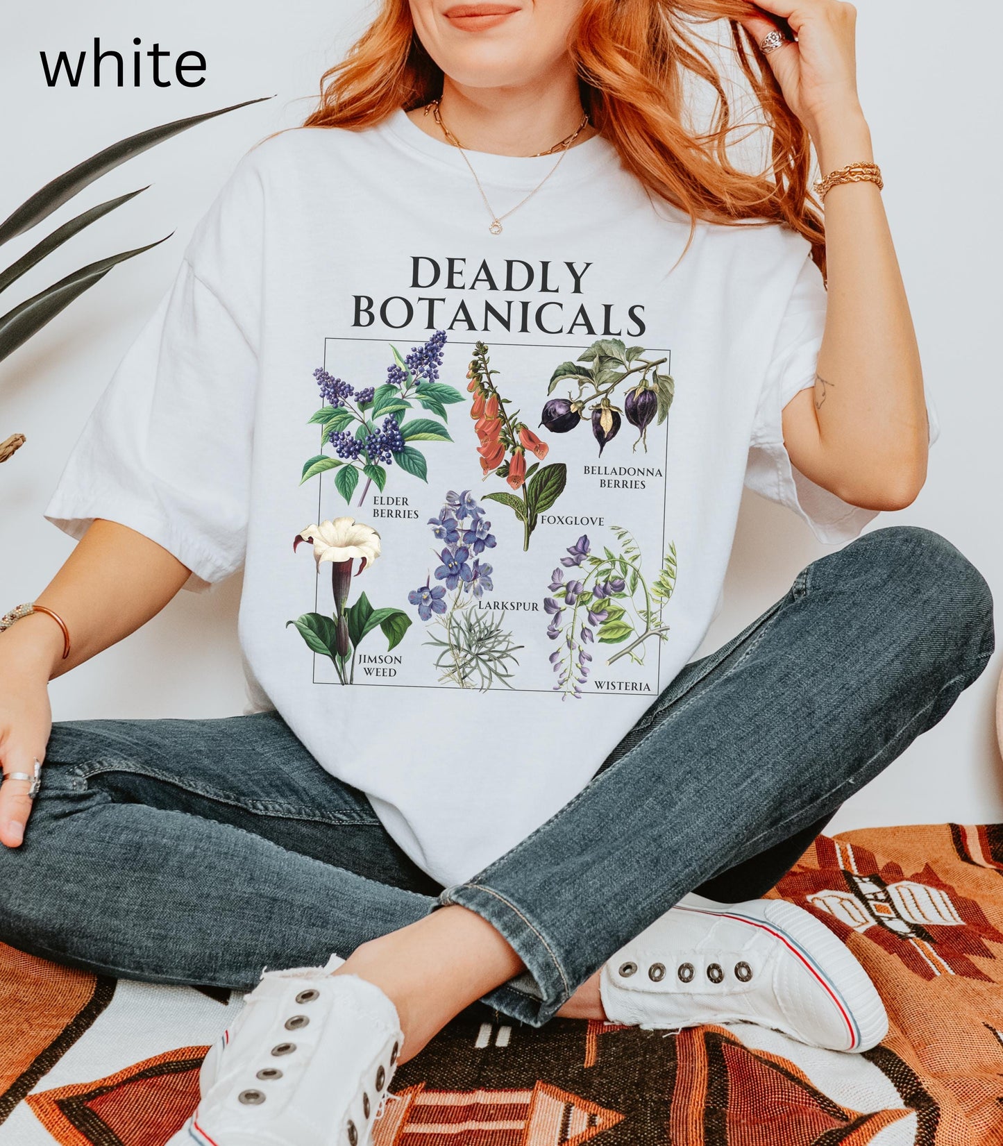 Deadly Botanicals Herbology Tee Shirt Halloween Belladonna Aqua Tofana Poison Garden Salem Spooky Season Witchy Feminist Womens Rights