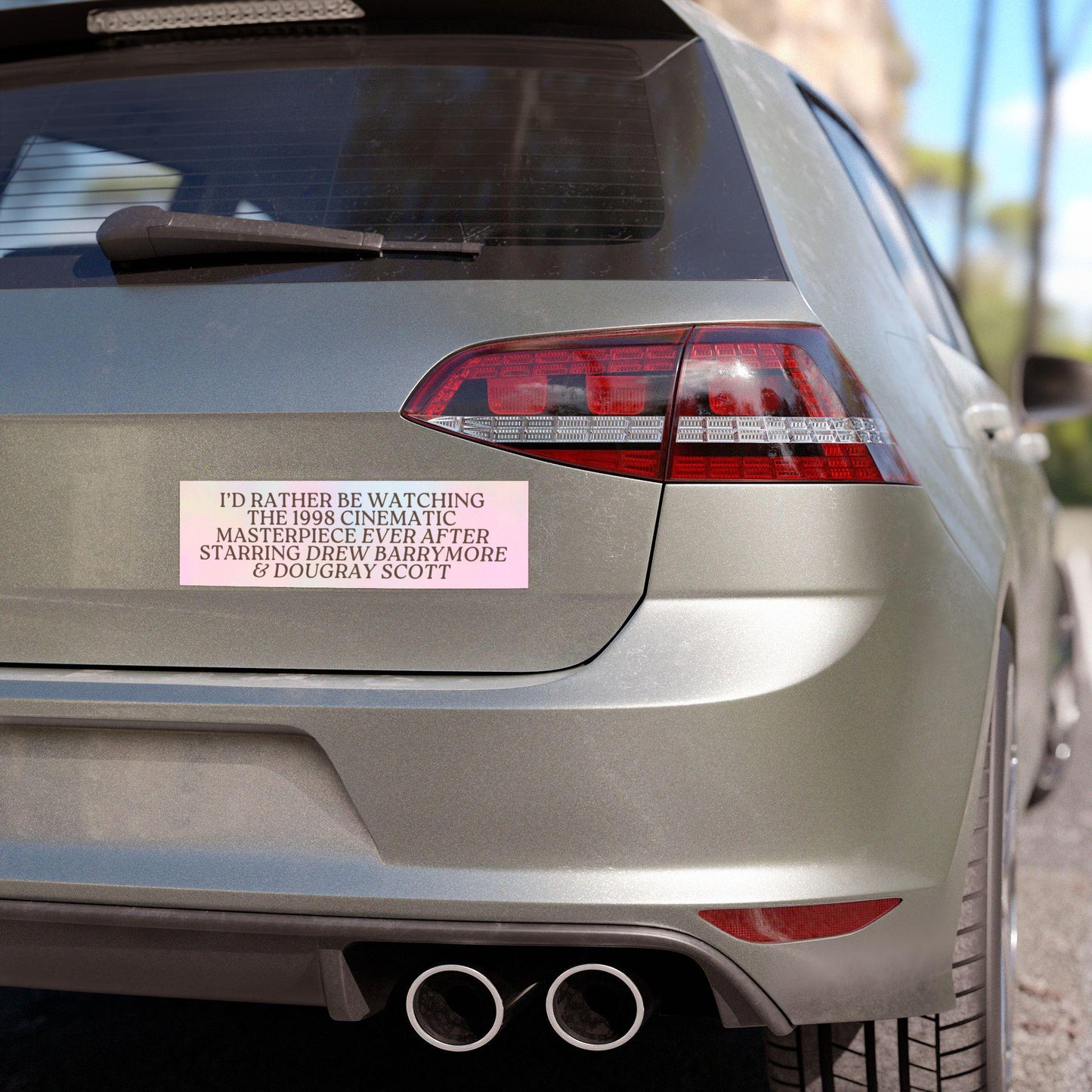 I'd Rather Be Watching Ever After Car Bumper Magnet * Fairytale Princesscore Medievalcore Sticker Decal * Just Breathe Fairycore New Driver