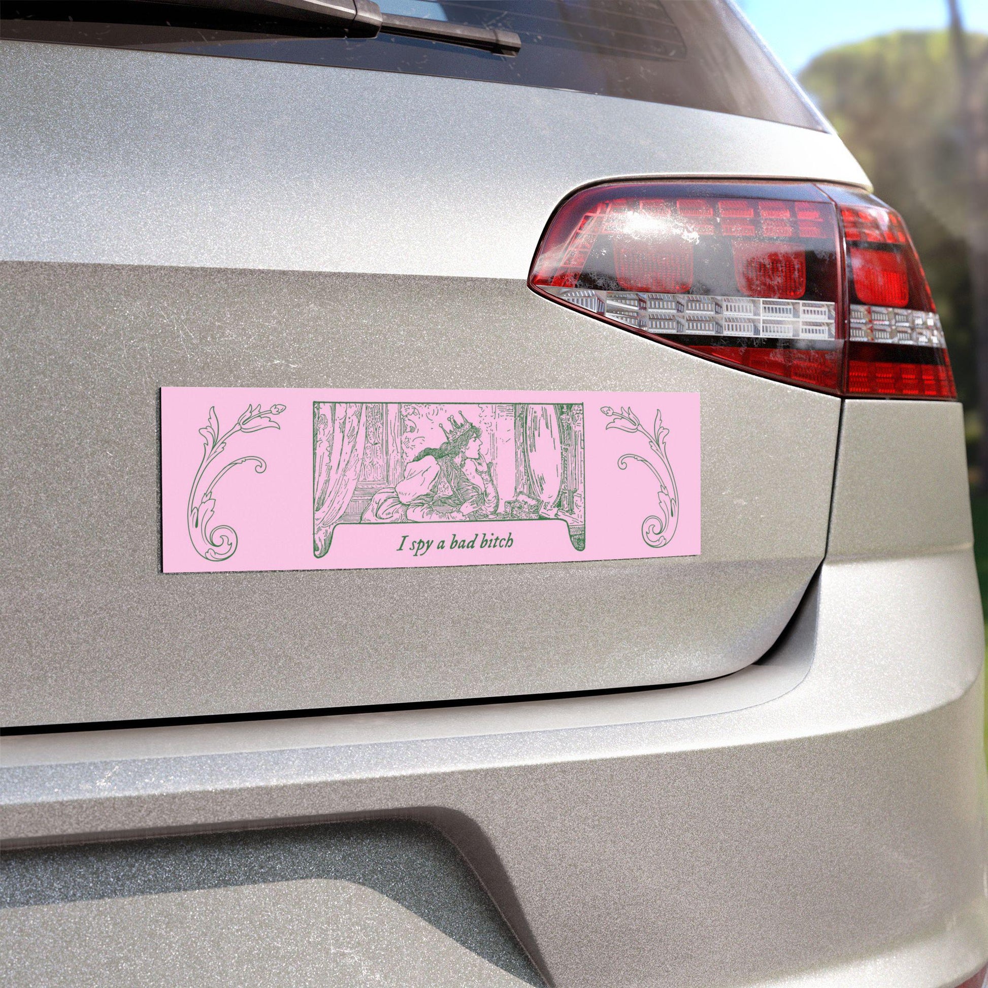 Funny Unhinged Meme Princesscore Girly Car Bumper Magnet * Self Love Club Positive Mental Health Trendy Y2k Gen Z White Elephant Gift Idea