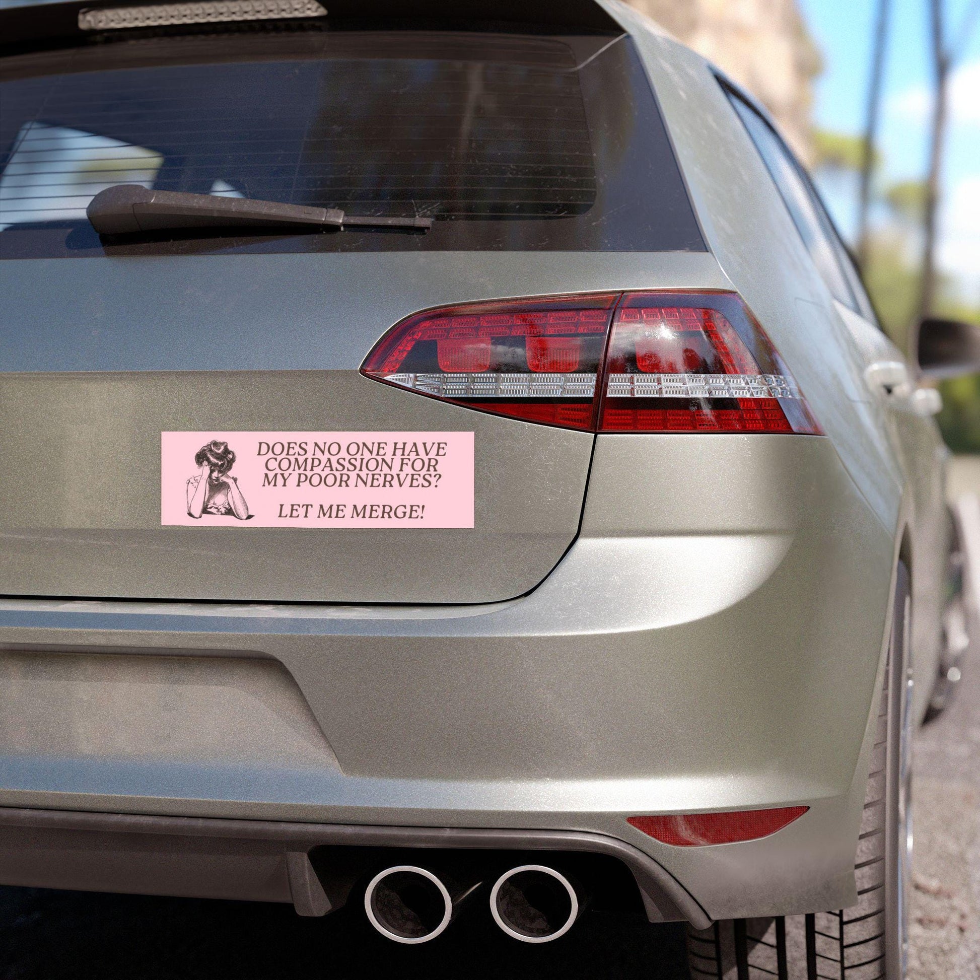 Pride & Prejudice Funny Unhinged Car Bumper Magnet Sticker * Bestie Let Me Merge Bookish Jane Austen Fandom Merch Mr Darcy Elizabeth Bennet