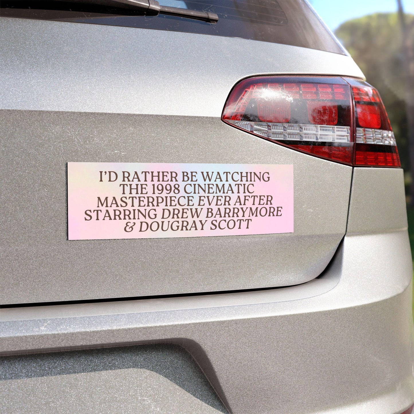 I'd Rather Be Watching Ever After Car Bumper Magnet * Fairytale Princesscore Medievalcore Sticker Decal * Just Breathe Fairycore New Driver