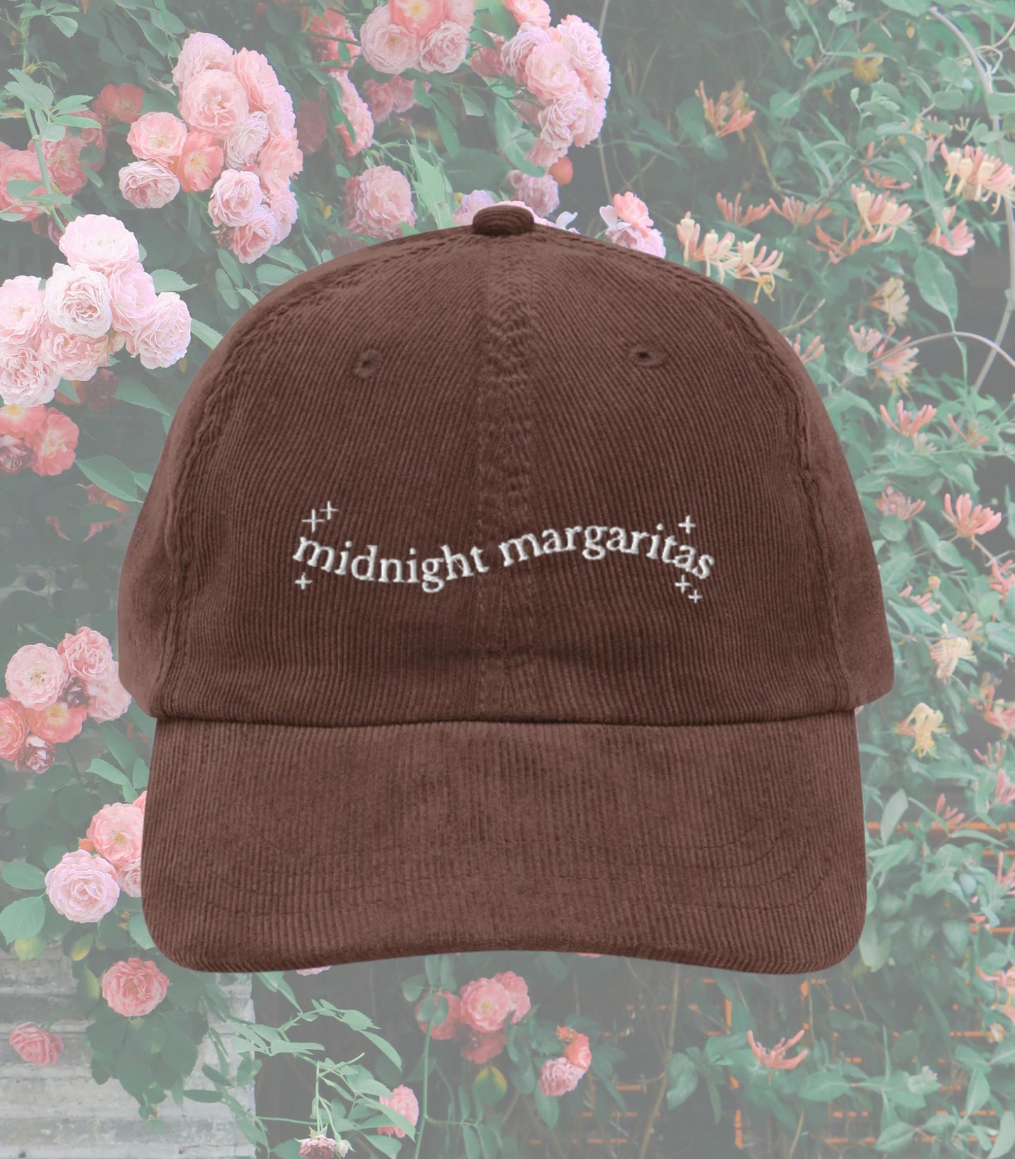 Practical Magic Midnight Margaritas Embroidered Corduroy Hat Halloween Salem Girls Trip Bride Coven Bachelorette Owens Sister Boo Basket