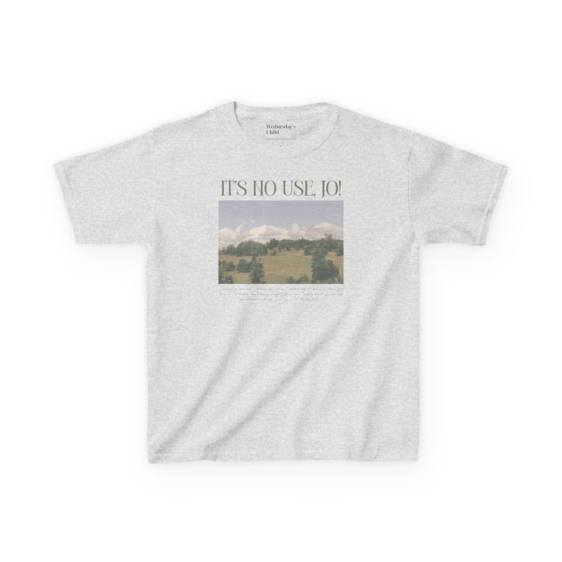 It's No Use Jo Vintage Y2k Baby Tee * Little Women March Sisters Meg Amy Beth Laurie Merch * Subtle Aesthetic Bookish Gift Cottagecore