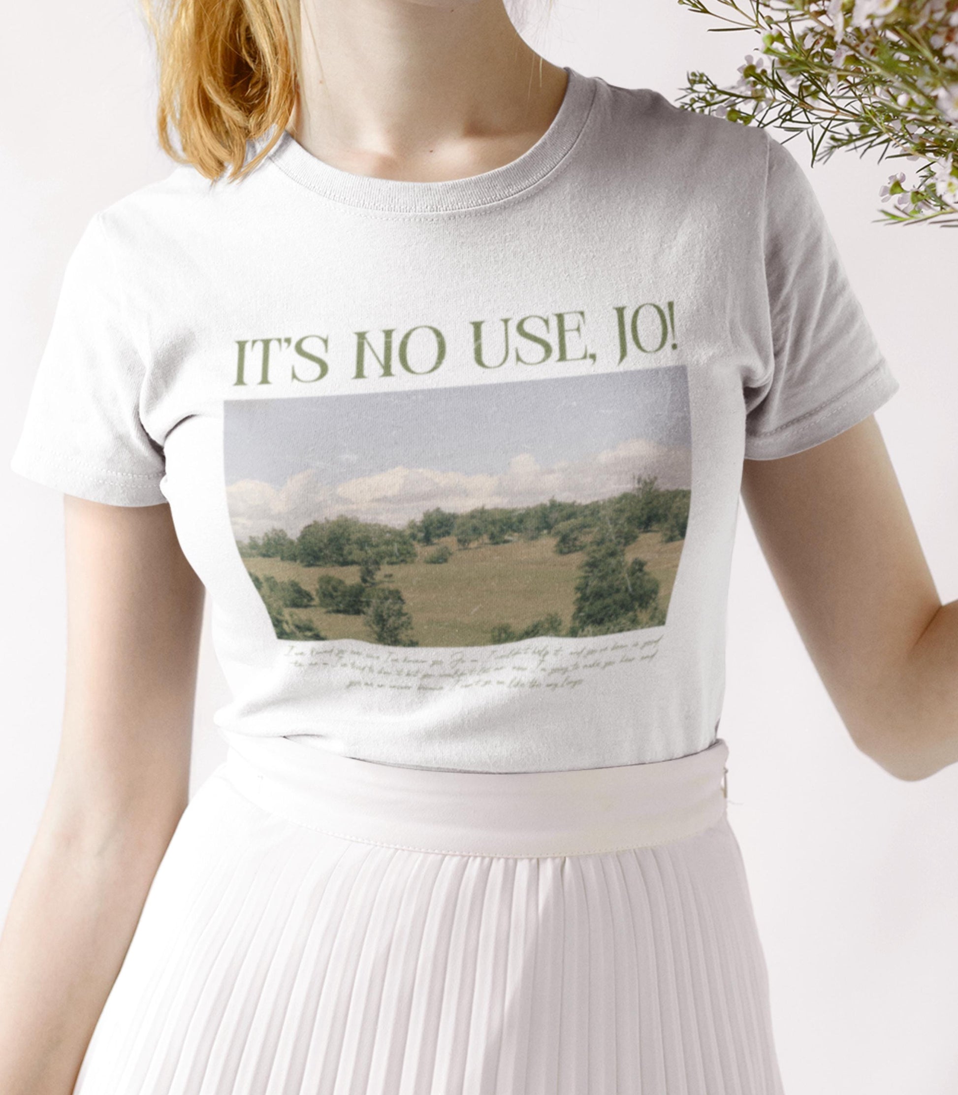 It's No Use Jo Vintage Y2k Baby Tee * Little Women March Sisters Meg Amy Beth Laurie Merch * Subtle Aesthetic Bookish Gift Cottagecore