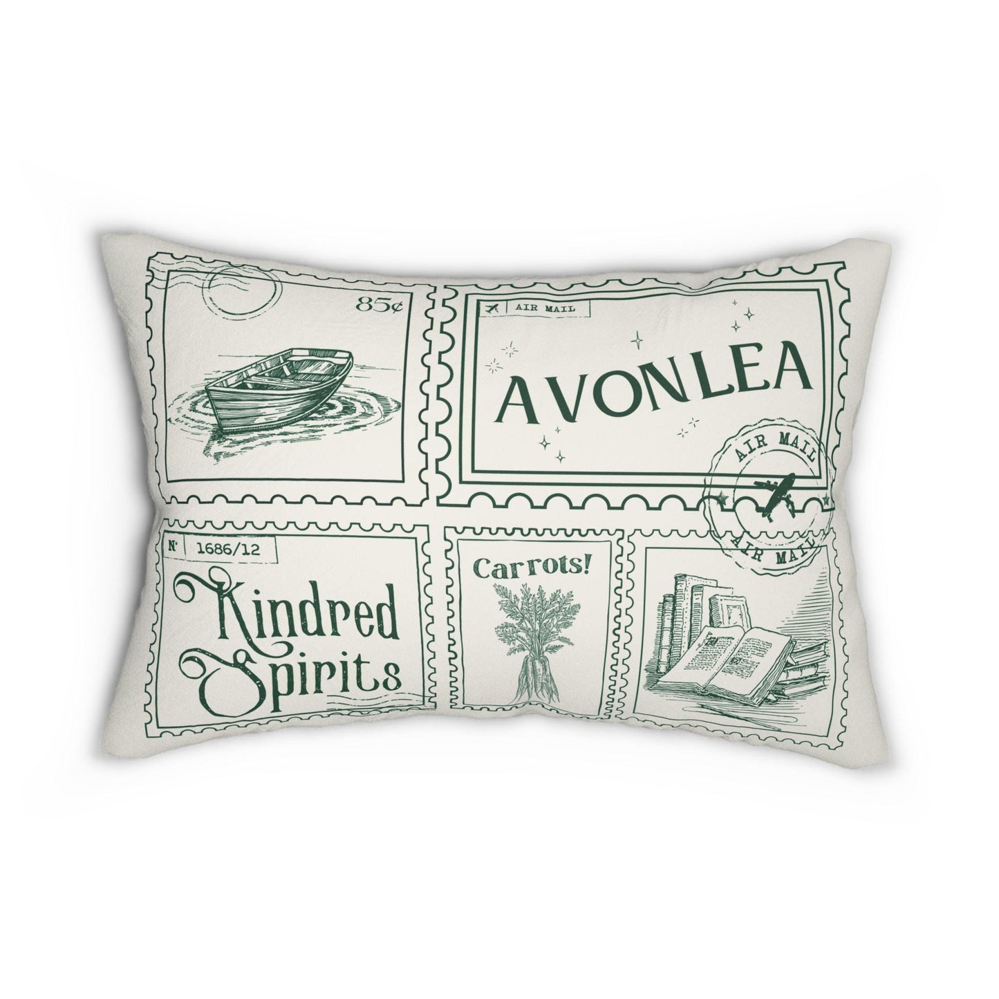 Anne of Green Gables Avonlea Double Sided Throw Pillow * Bookish Aesthetic Cottagecore Book Lover Reader Christmas Gift Idea Anne with an E