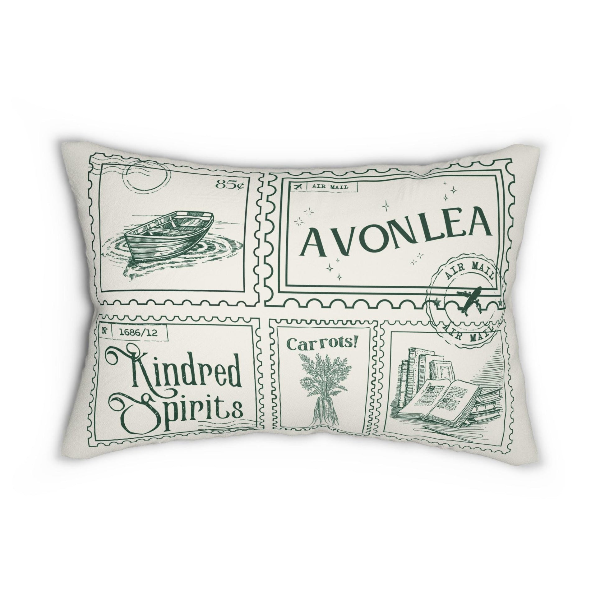 Anne of Green Gables Avonlea Double Sided Throw Pillow * Bookish Aesthetic Cottagecore Book Lover Reader Christmas Gift Idea Anne with an E