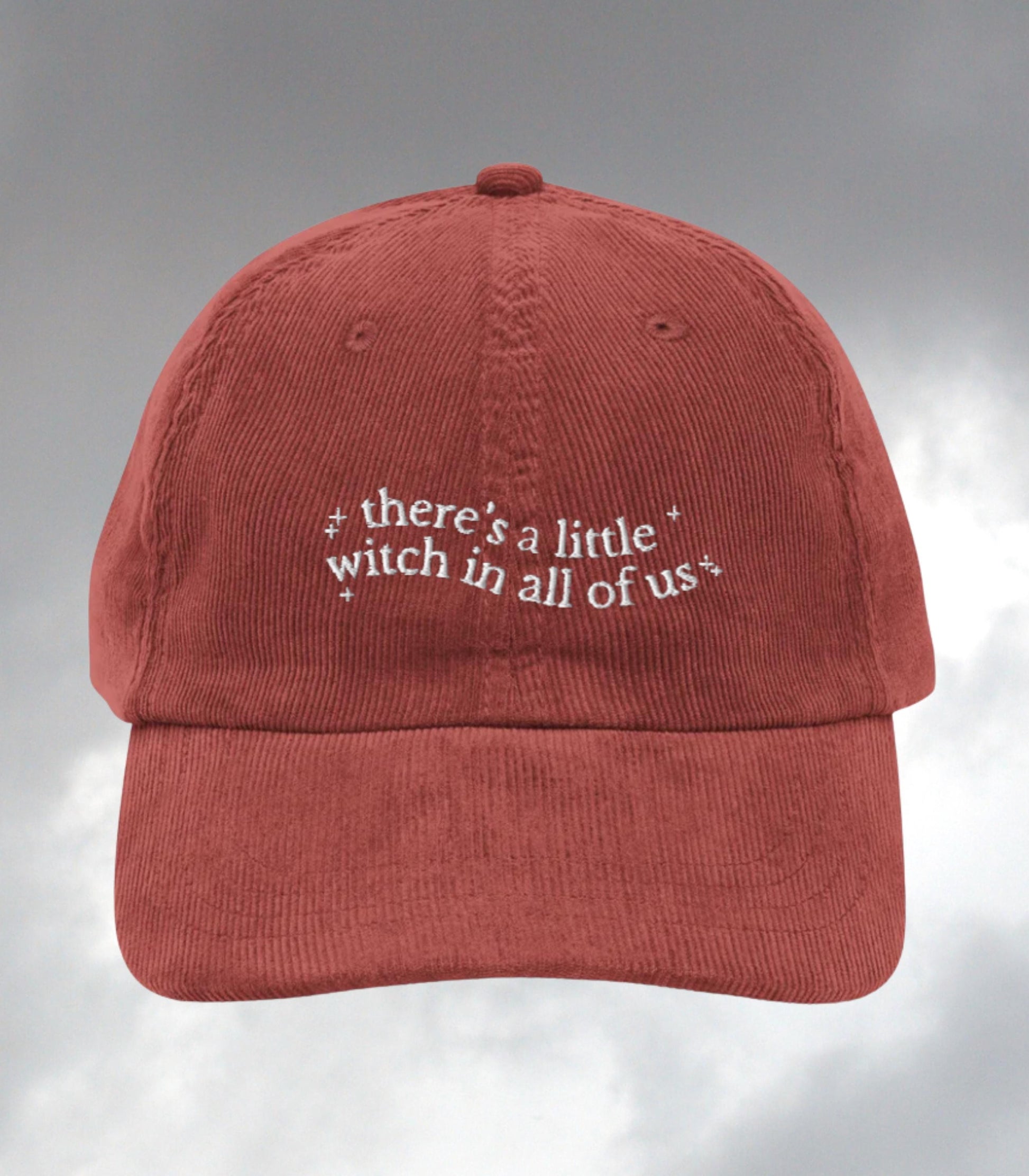 Practical Magic There's a Little Witch in all of us Embroidered Corduroy Hat Halloween Aesthetic Witchy Coven Movie Lover Gift owens sisters