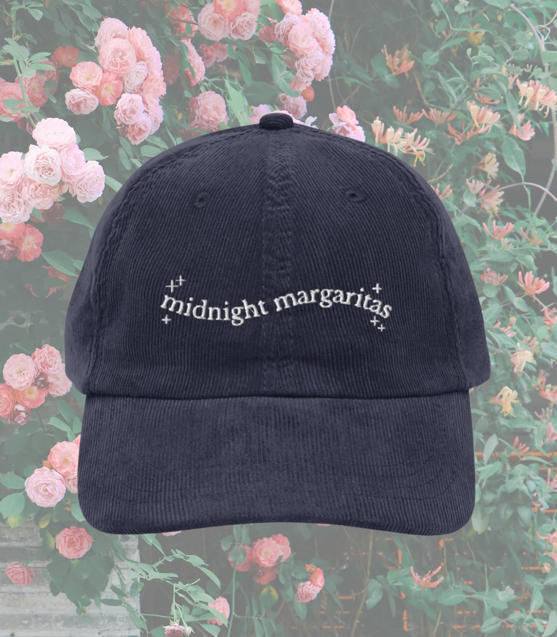 Practical Magic Midnight Margaritas Embroidered Corduroy Hat Halloween Salem Girls Trip Bride Coven Bachelorette Owens Sister Boo Basket