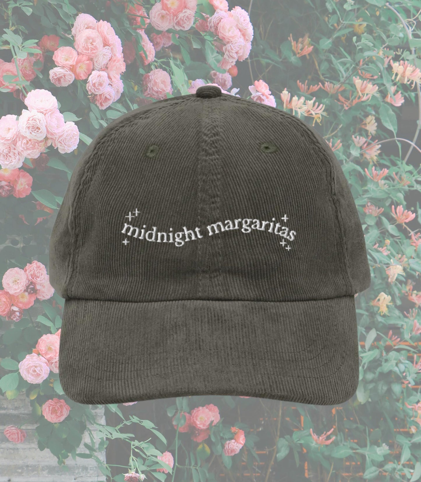 Practical Magic Midnight Margaritas Embroidered Corduroy Hat Halloween Salem Girls Trip Bride Coven Bachelorette Owens Sister Boo Basket