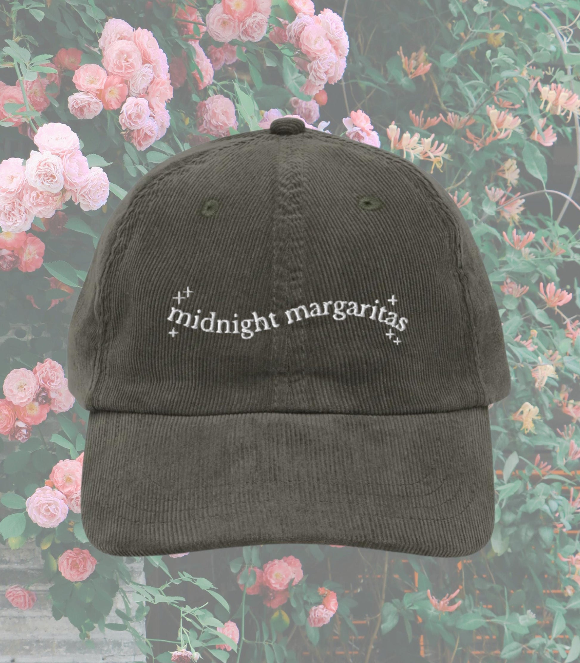 Practical Magic Midnight Margaritas Embroidered Corduroy Hat Halloween Salem Girls Trip Bride Coven Bachelorette Owens Sister Boo Basket