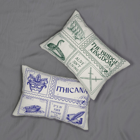 The Bridge Kingdom Ithicana Bookish Double Sided Throw Pillow Bookworm Library Decor Romantasy Christmas Gift Booktok Danielle L Jensen
