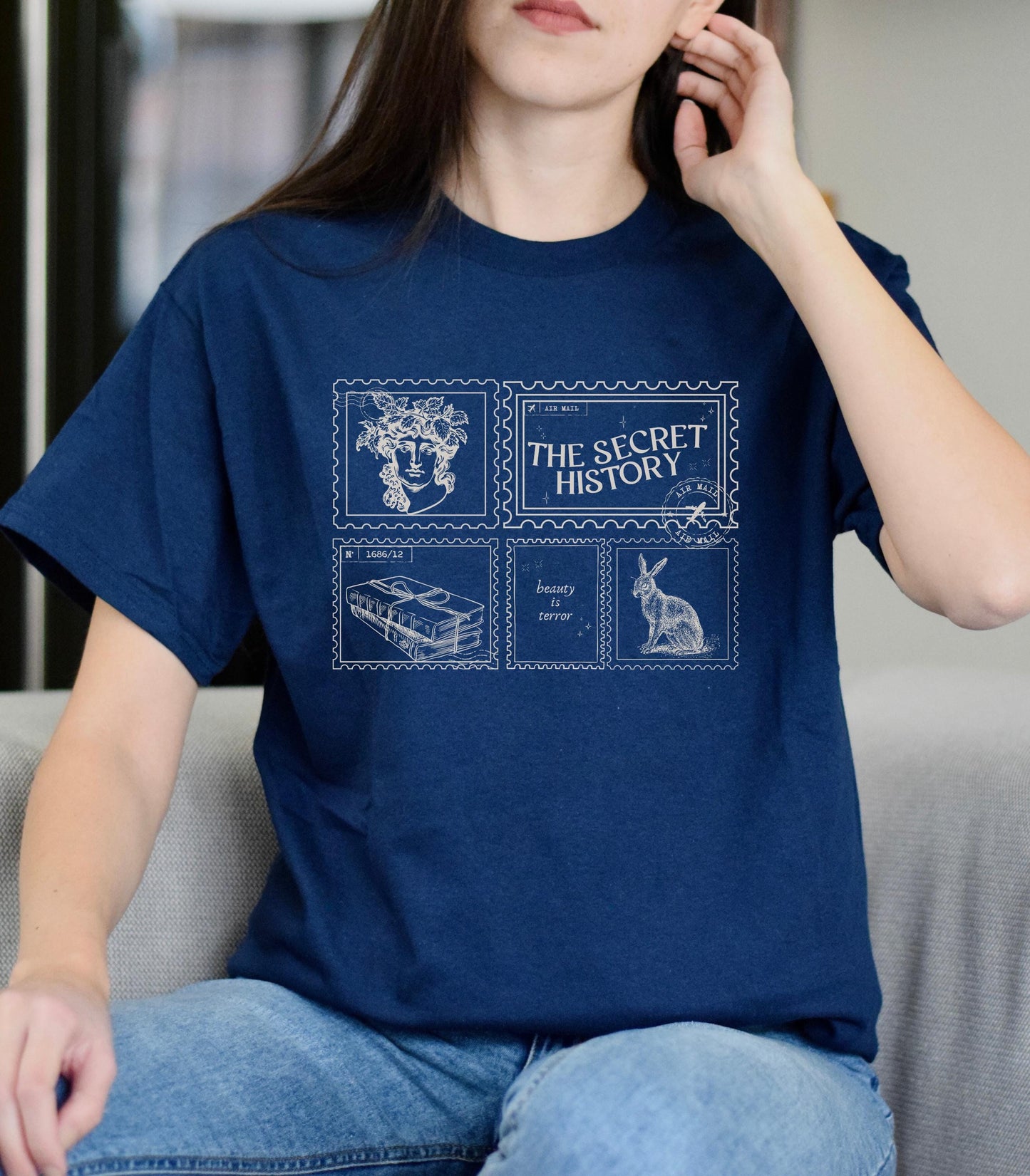 The Secret History Bookish Dark Academia Aesthetic Tshirt * Beauty is Terror Hampden College Downtown Girl English Teacher Christmas Gift