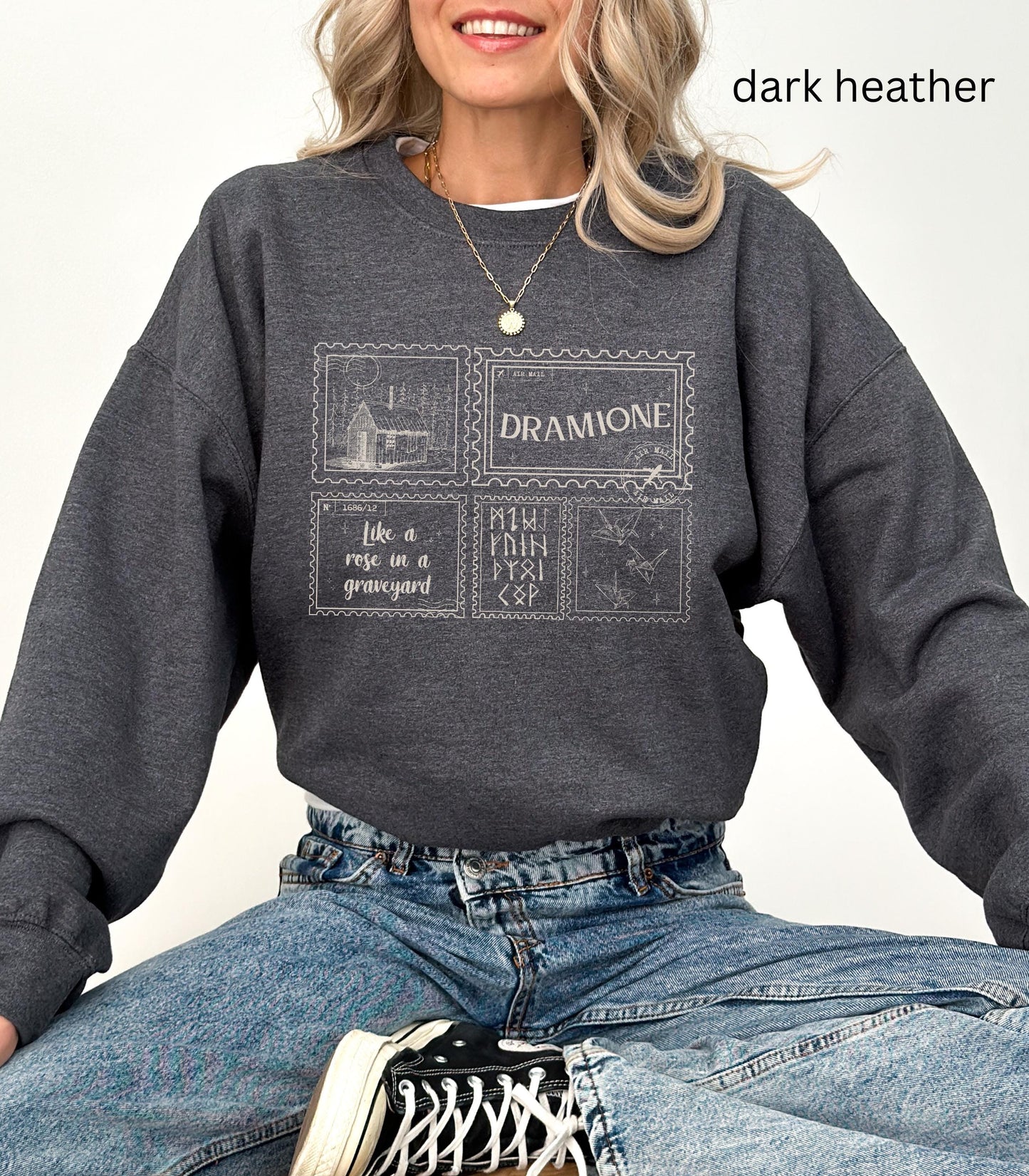 Dramione Bookish Sweatshirt * Enemies To Lovers Fated Mates Dark Romance Manacled Rose in a Graveyard High Reeve Whitecroft Draco Fanfic