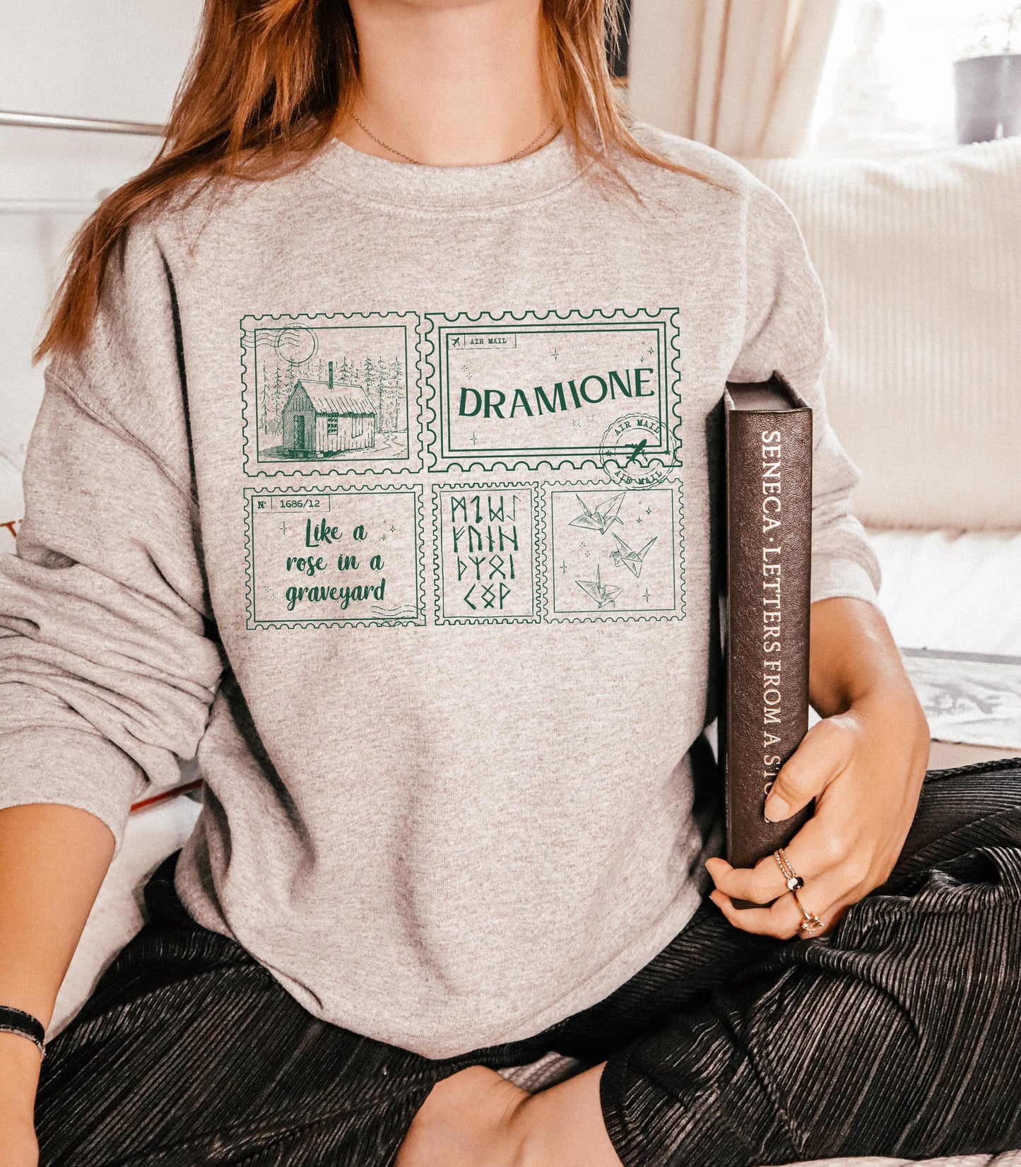 Dramione Bookish Sweatshirt * Enemies To Lovers Fated Mates Dark Romance Manacled Rose in a Graveyard High Reeve Whitecroft Draco Fanfic