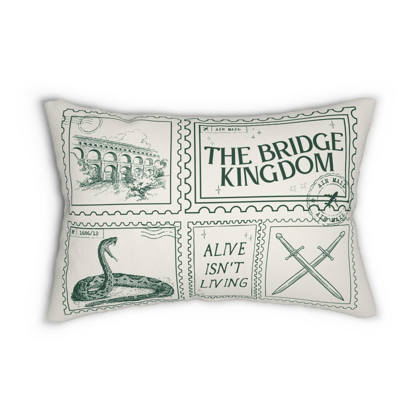 The Bridge Kingdom Ithicana Bookish Double Sided Throw Pillow Bookworm Library Decor Romantasy Christmas Gift Booktok Danielle L Jensen
