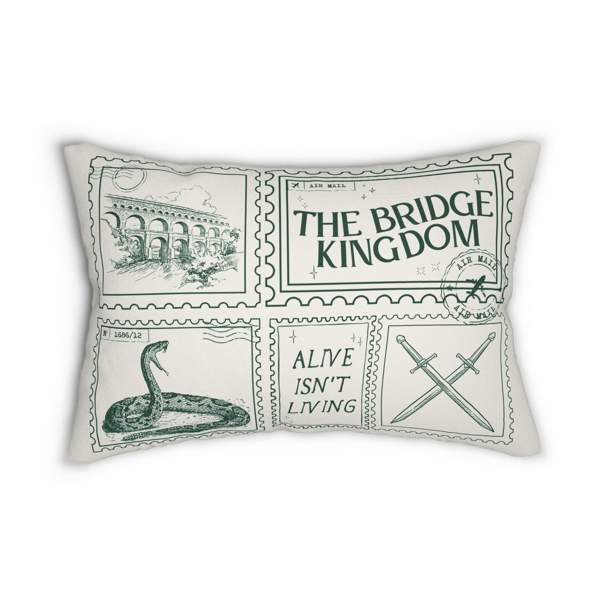 The Bridge Kingdom Ithicana Bookish Double Sided Throw Pillow Bookworm Library Decor Romantasy Christmas Gift Booktok Danielle L Jensen