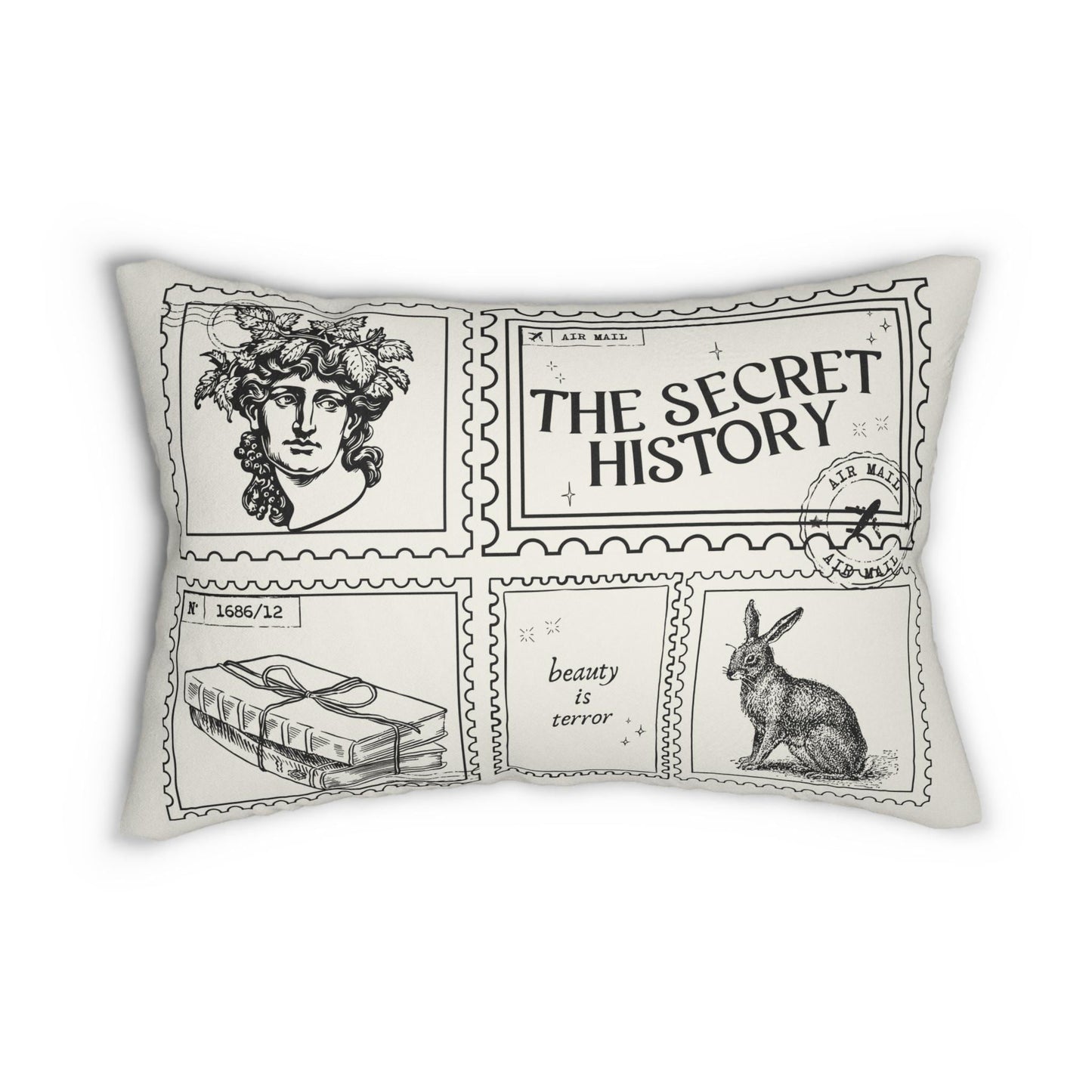 Secret History Dead Poets Society Bookish Double Sided Throw Pillow Bookworm Library Decor Bibliophile Gift Dark Academia Welton Hampden
