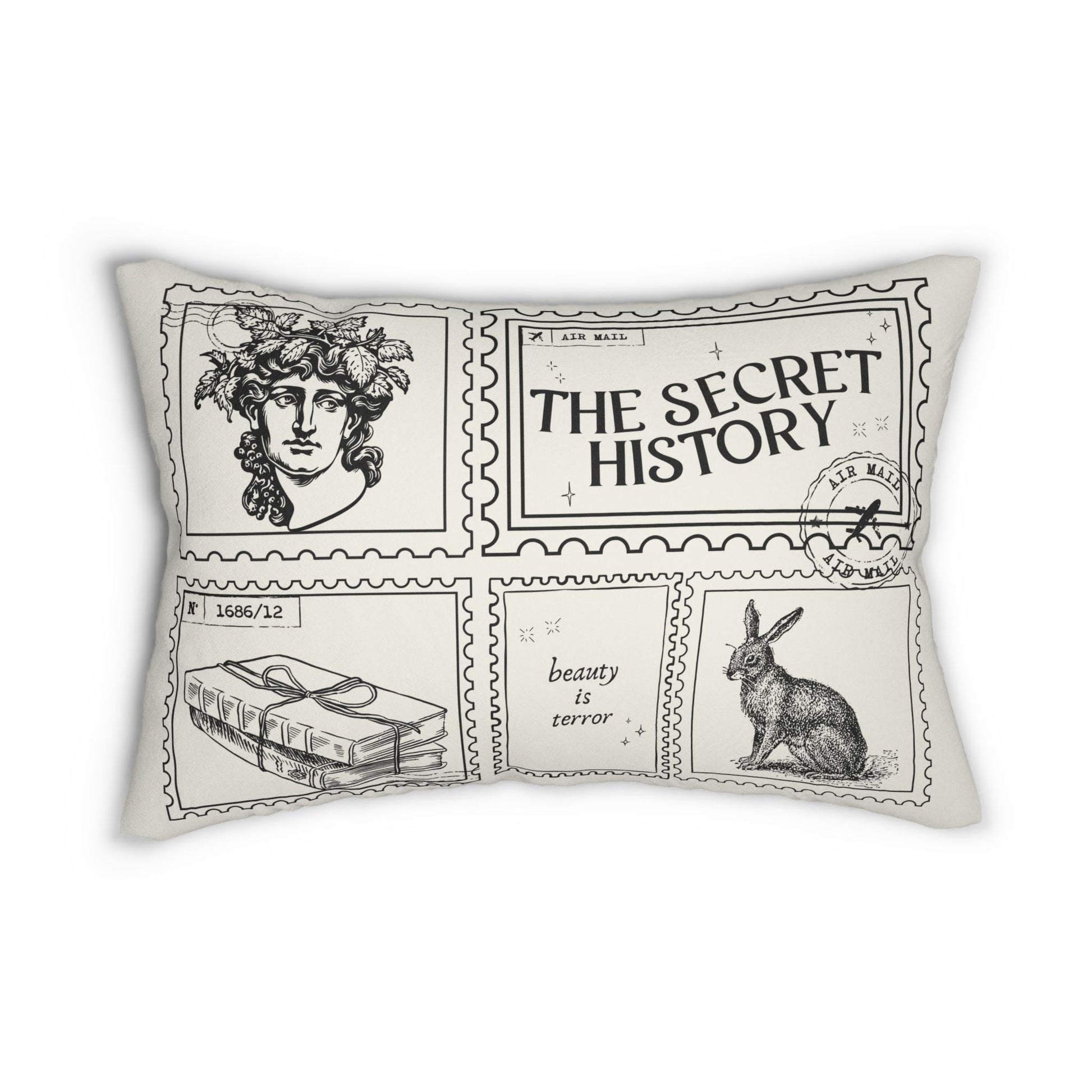 Secret History Dead Poets Society Bookish Double Sided Throw Pillow Bookworm Library Decor Bibliophile Gift Dark Academia Welton Hampden