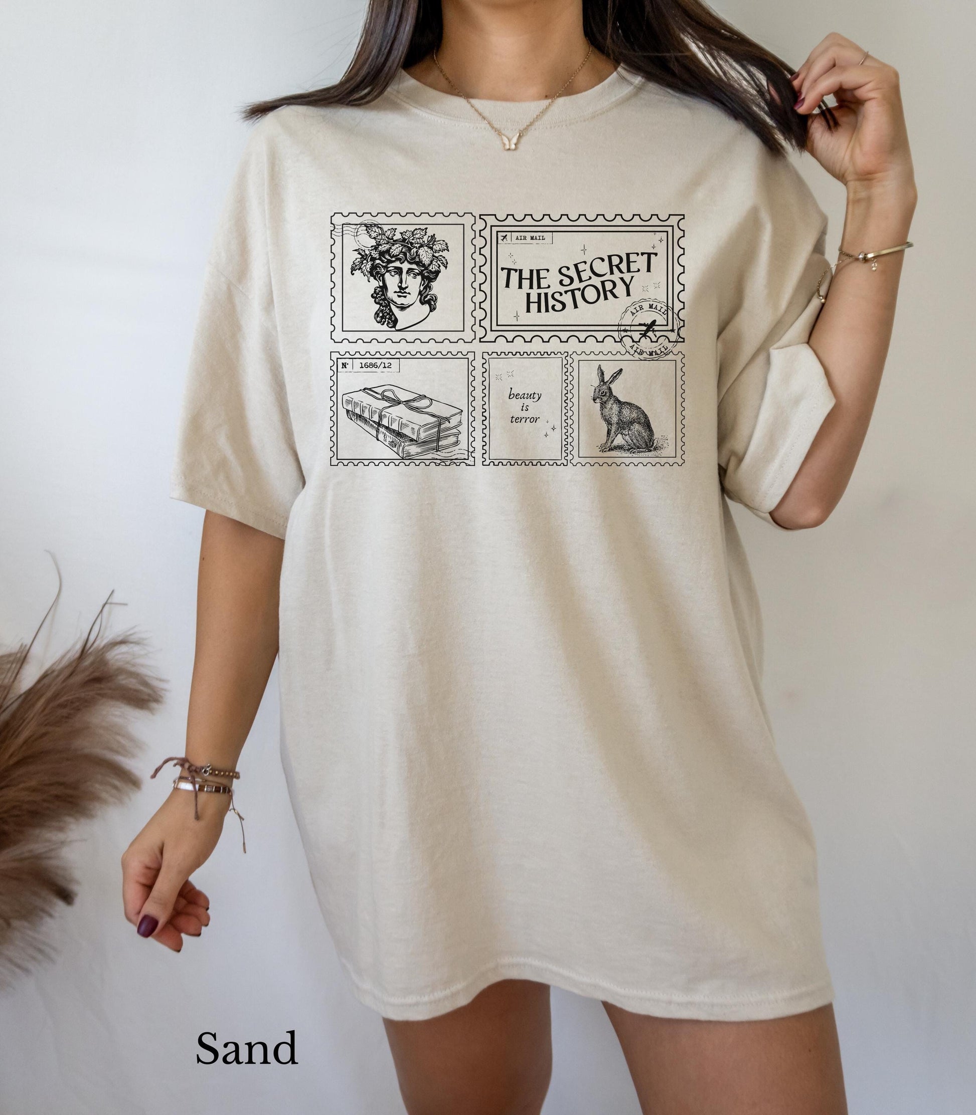 The Secret History Bookish Dark Academia Aesthetic Tshirt * Beauty is Terror Hampden College Downtown Girl English Teacher Christmas Gift