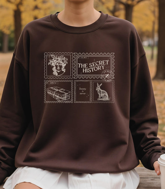 The Secret History Bookish Dark Academia Aesthetic Sweatshirt Beauty is Terror Hampden College Downtown Girl English Major Classic Lit Gift