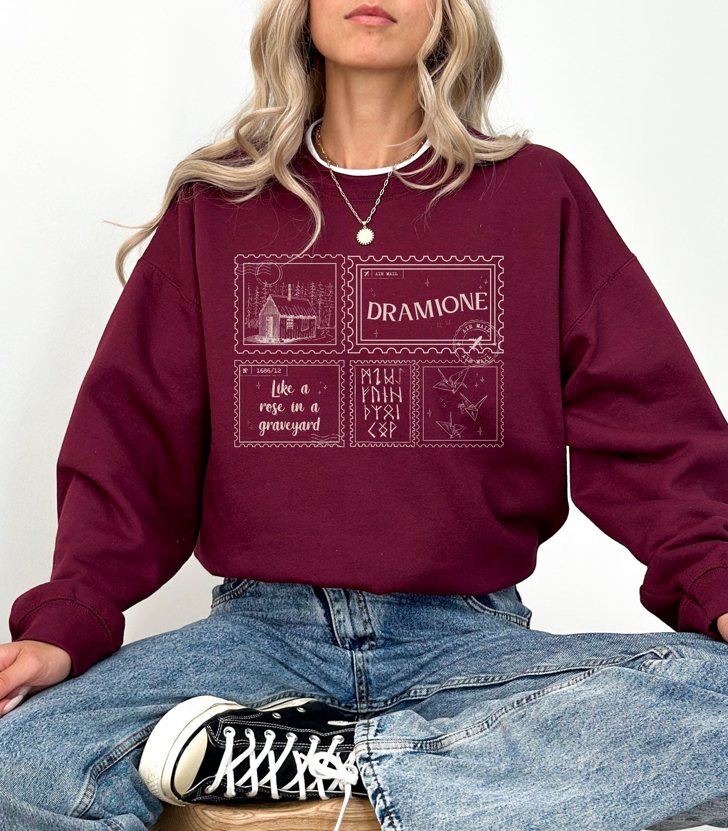 Dramione Bookish Sweatshirt * Enemies To Lovers Fated Mates Dark Romance Manacled Rose in a Graveyard High Reeve Whitecroft Draco Fanfic