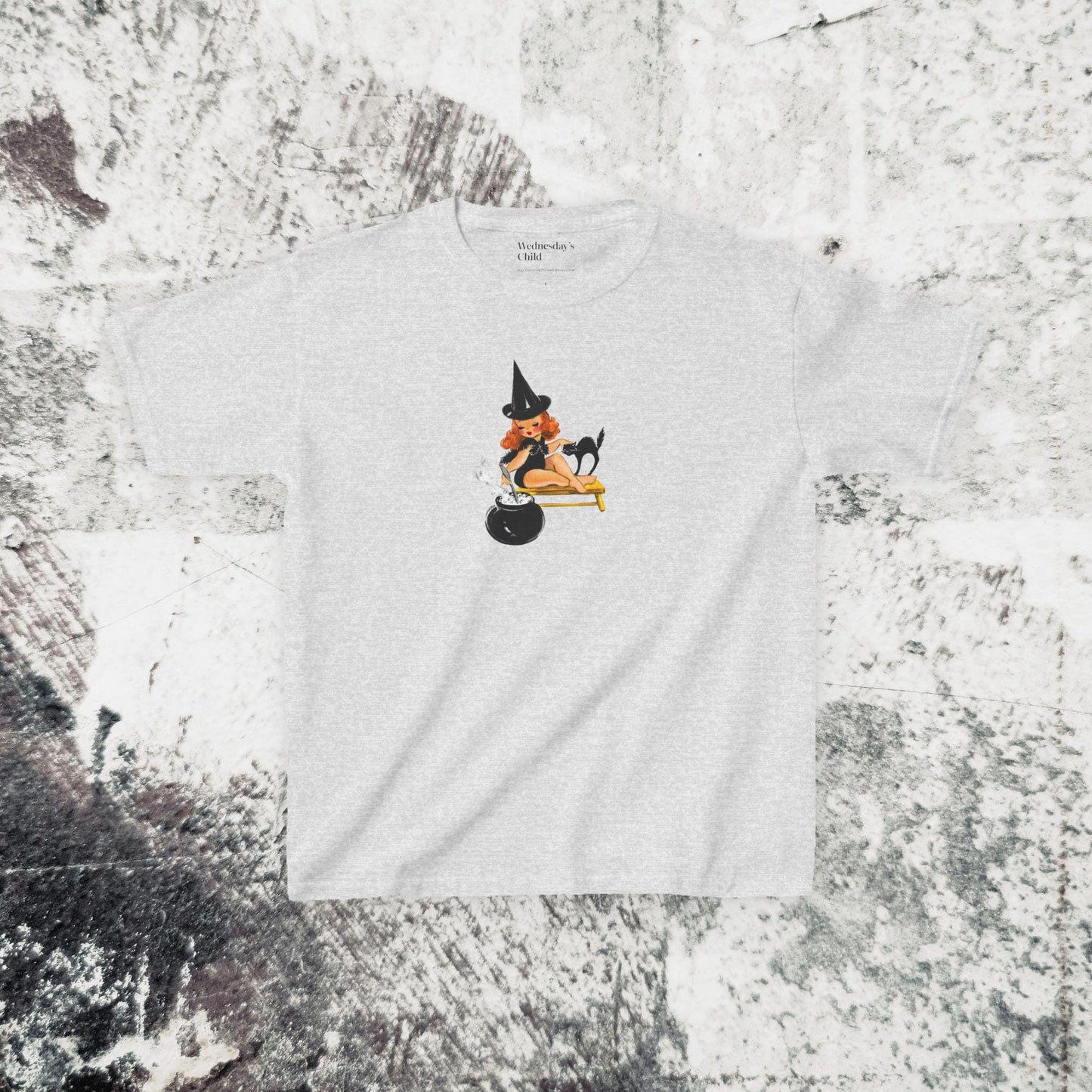Cute Retro Witch Y2k Baby Tee Vintage Witchy 90s Nostalgia Aesthetic Halloween Tee Trick Or Treat Kewpie Black Cat Spooky Season Boo Basket