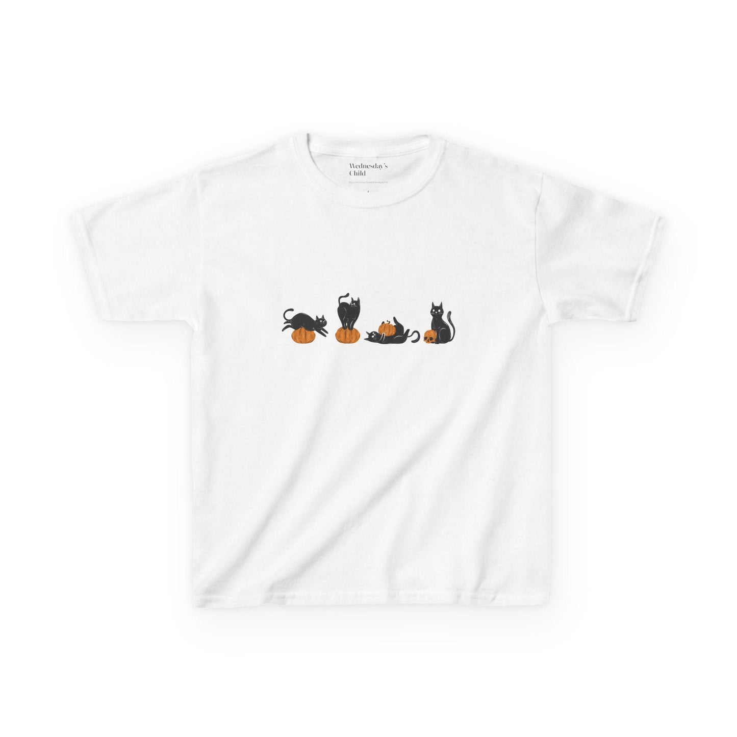 Cute Retro Black Cat Pumpkins Y2k Baby Tee * Vintage Witchy 90s Nostalgia Aesthetic Halloween Trick Or Treat Shirt Spooky Season Boo Basket