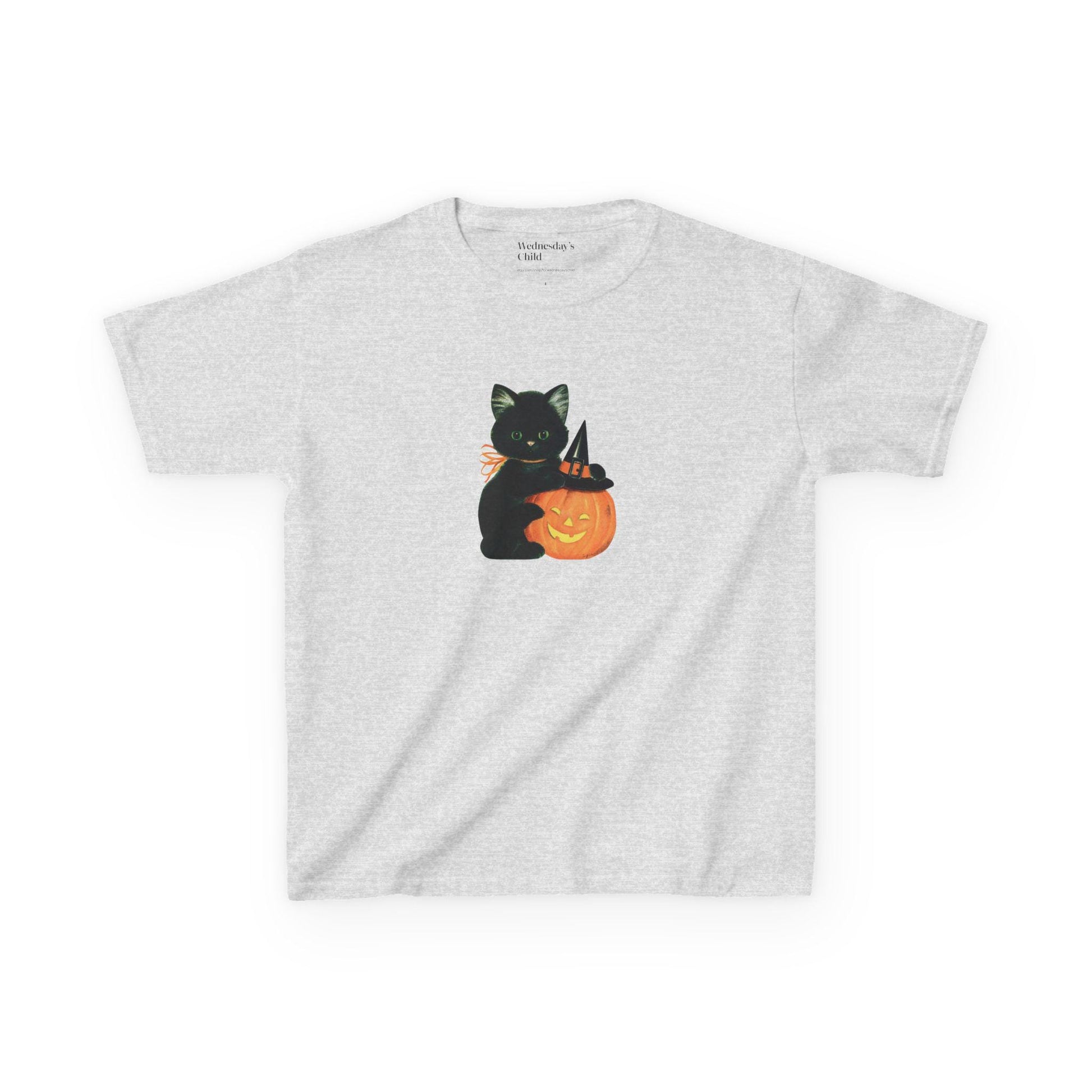 Cute Halloween Kitten Black Cat Pumpkins Y2k Baby Tee * Vintage Witchy 90s Nostalgia Aesthetic Cat Mom Gift Spooky Season Boo Basket Idea