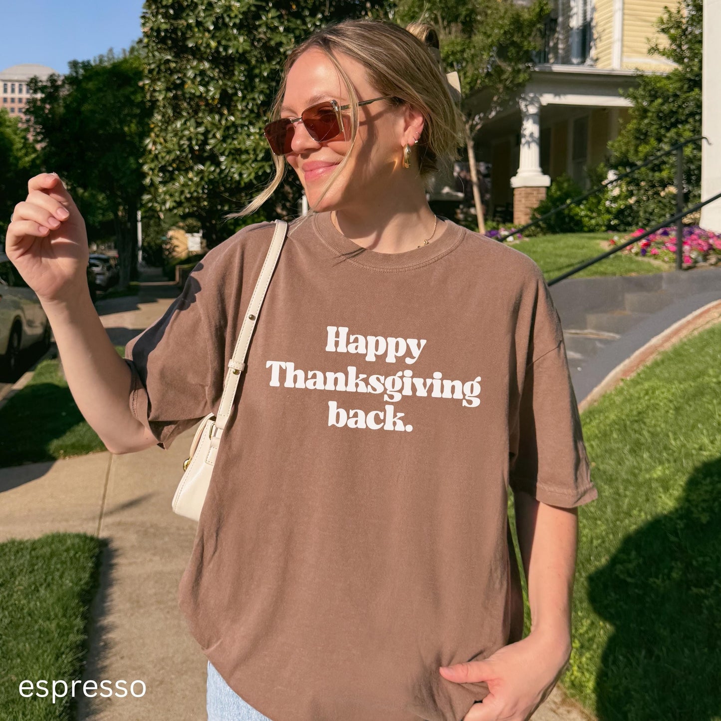 Retro Happy Thanksgiving Back You've got mail Comfort Colors Tee * Nora Ephron Kathleen Kelly Joe Fox Don't Cry Shopgirl Shop Around Corner