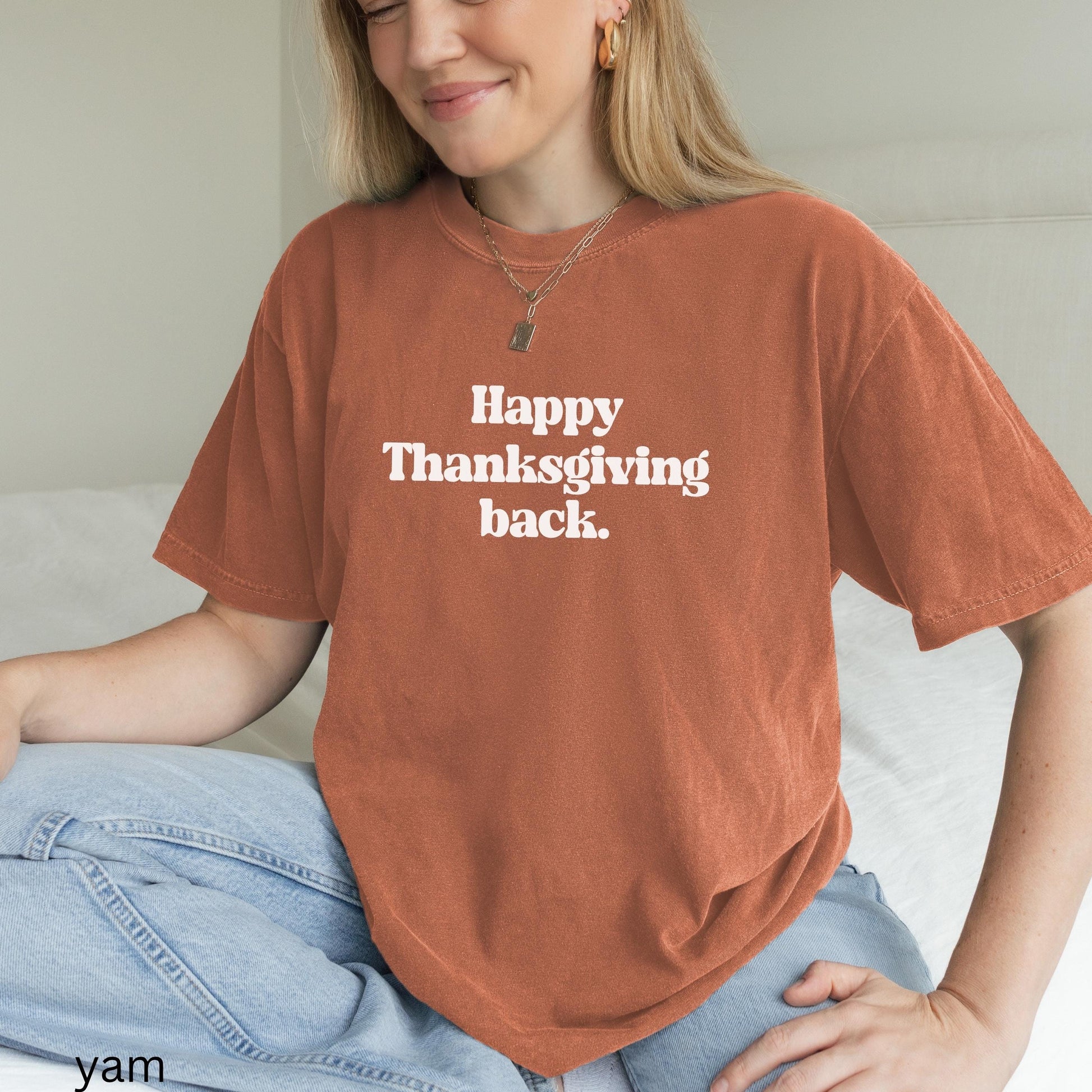 Retro Happy Thanksgiving Back You've got mail Comfort Colors Tee * Nora Ephron Kathleen Kelly Joe Fox Don't Cry Shopgirl Shop Around Corner