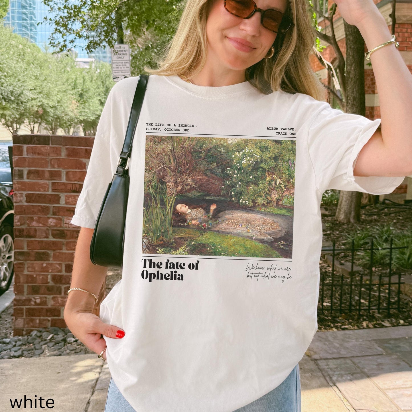 Fate of Ophelia Comfort Colors Shirt TS Inspired In My Showgirl Era Pearls Concert Lyric Music Album Release Tee Millais Hamlet Shakespeare