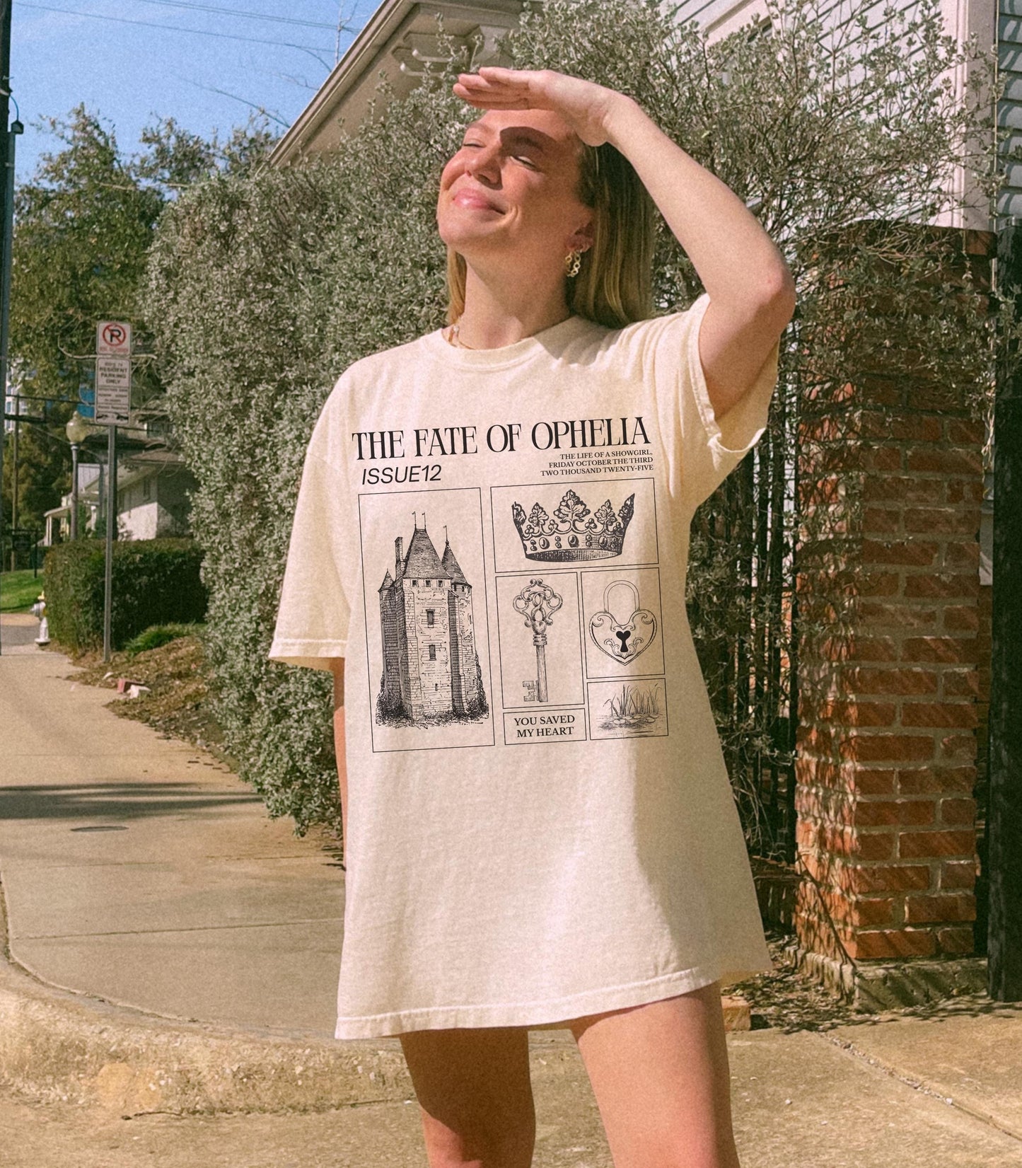 Shakespeare Fate of Ophelia Hamlet In My Showgirl Era Pearls Music Lyric Concert Album 12 Release Comfort Colors Tee Eldest Daughter Gift