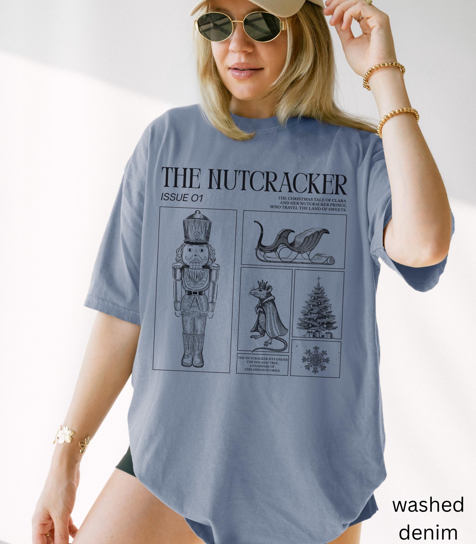 The Nutcracker Ballet COMFORT COLORS Christmas tee Sugar Plum Fairy Balletcore Ballerina Pointe Plie Chasse Jete Dance Teacher Cast Gift