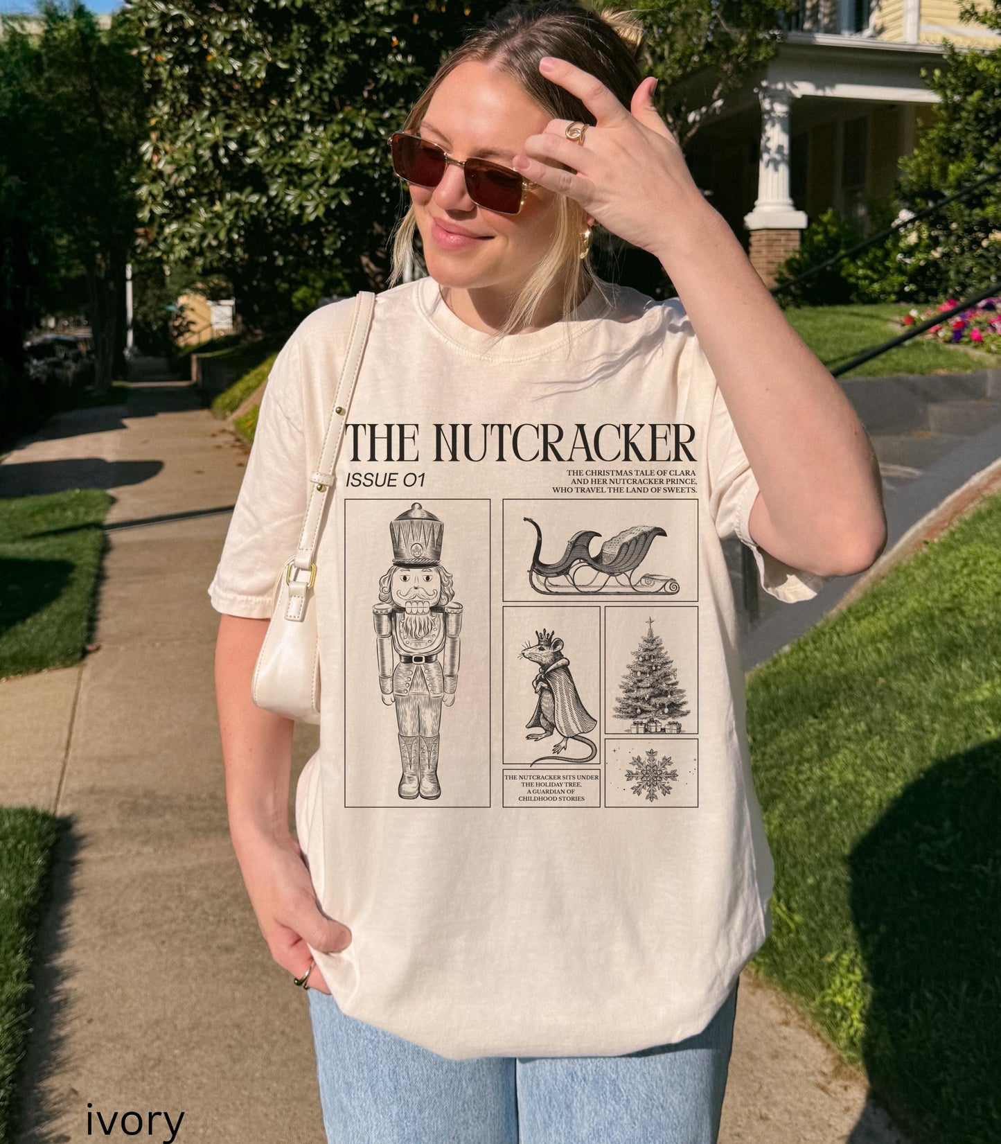 The Nutcracker Ballet COMFORT COLORS Christmas tee Sugar Plum Fairy Balletcore Ballerina Pointe Plie Chasse Jete Dance Teacher Cast Gift