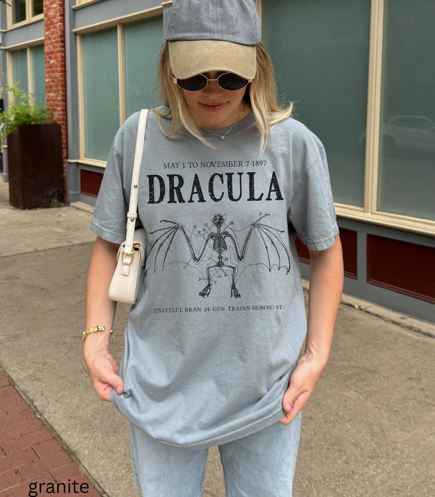 Bram Stoker's Dracula Vampire Bat Anatomy Comfort Colors Halloween Tee * Monster Mash Retro Cult Classic Horror Movie Dark Romance Bookish