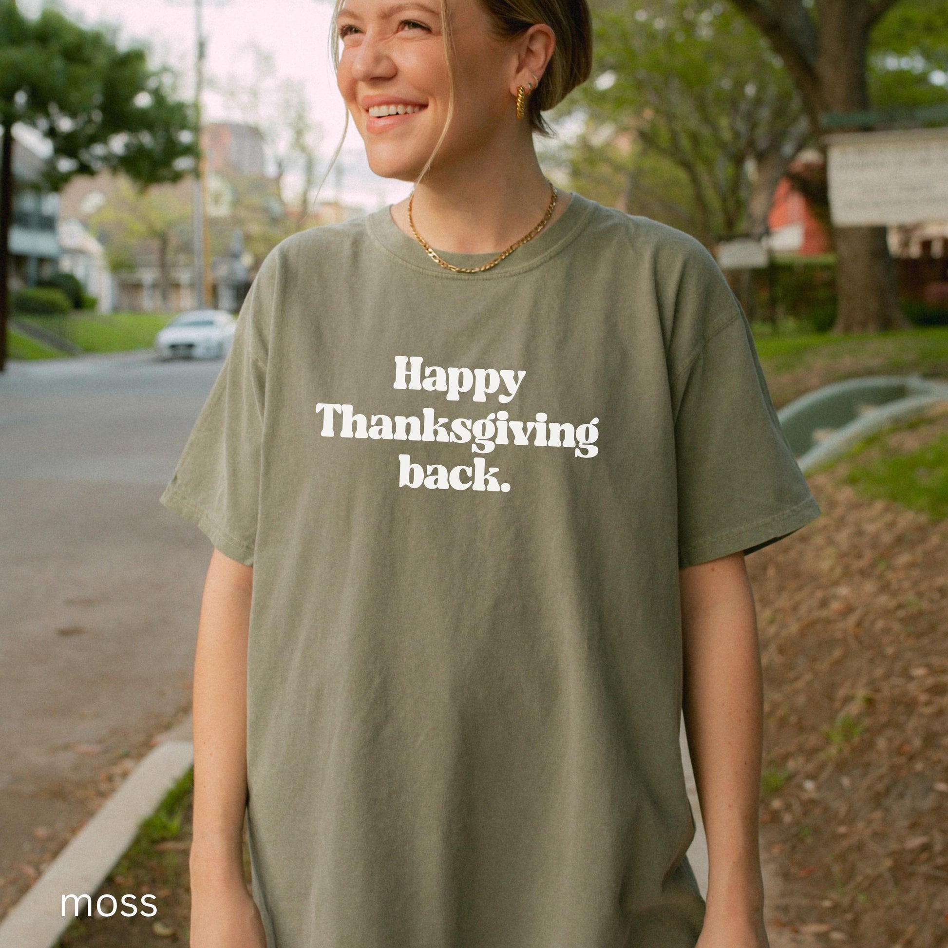 Retro Happy Thanksgiving Back You've got mail Comfort Colors Tee * Nora Ephron Kathleen Kelly Joe Fox Don't Cry Shopgirl Shop Around Corner