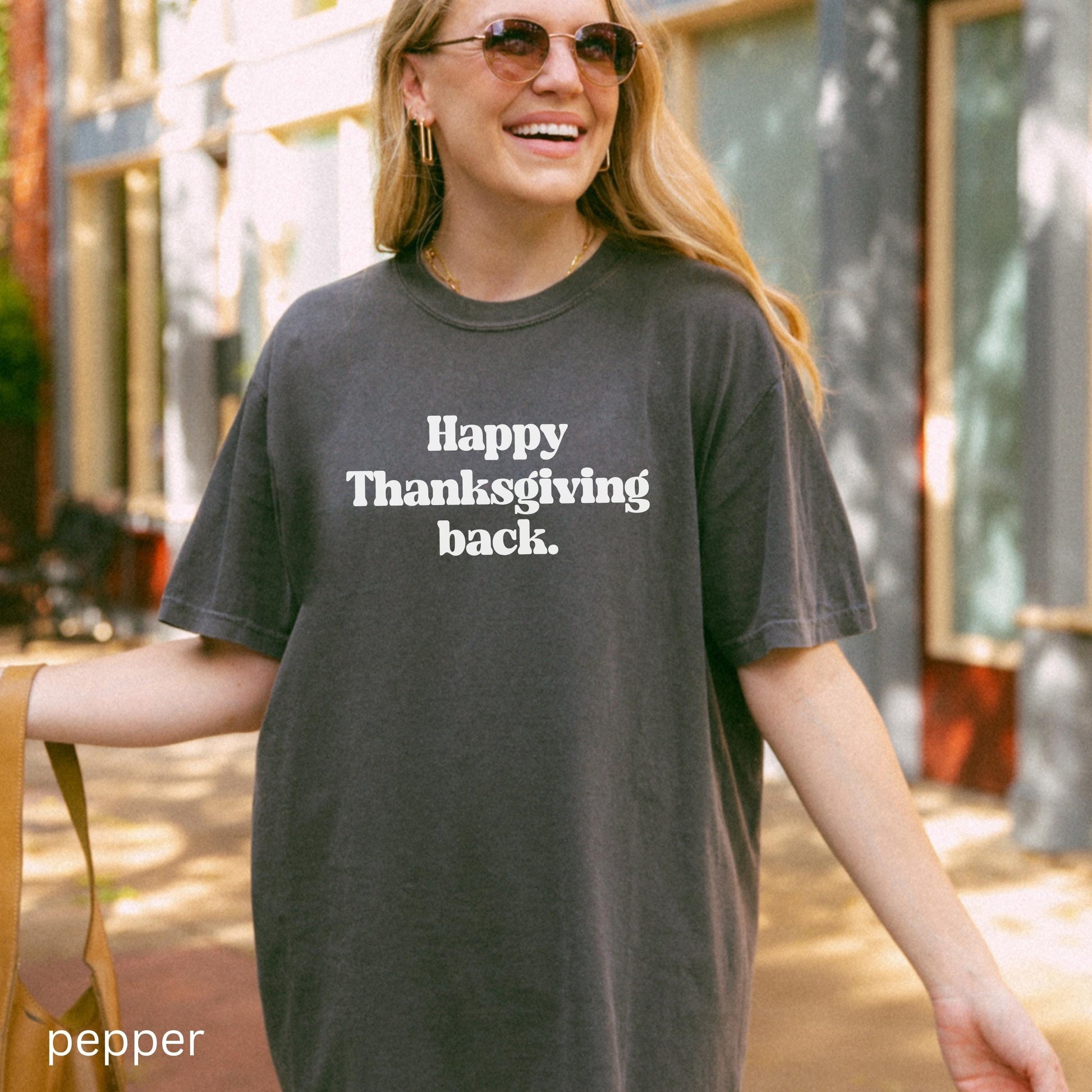 Retro Happy Thanksgiving Back You've got mail Comfort Colors Tee * Nora Ephron Kathleen Kelly Joe Fox Don't Cry Shopgirl Shop Around Corner