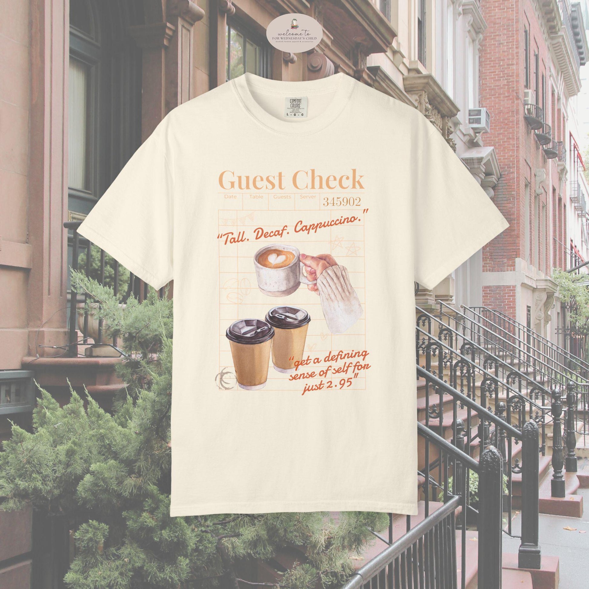 You've Got Mail Tall Decaf Cappuccino Coffee Lover Gift Comfort Colors Tee * Funny 90s Rom Com Sarcastic Monologue Shirt Joe Fox Tom Hanks