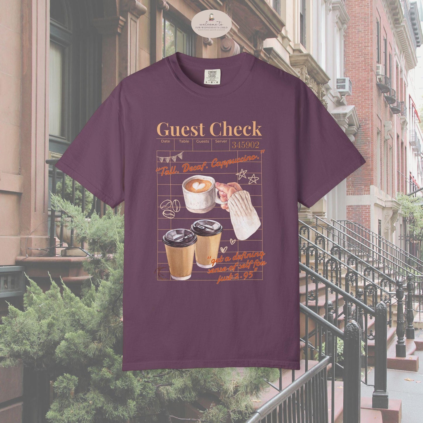 You've Got Mail Tall Decaf Cappuccino Coffee Lover Gift Comfort Colors Tee * Funny 90s Rom Com Sarcastic Monologue Shirt Joe Fox Tom Hanks